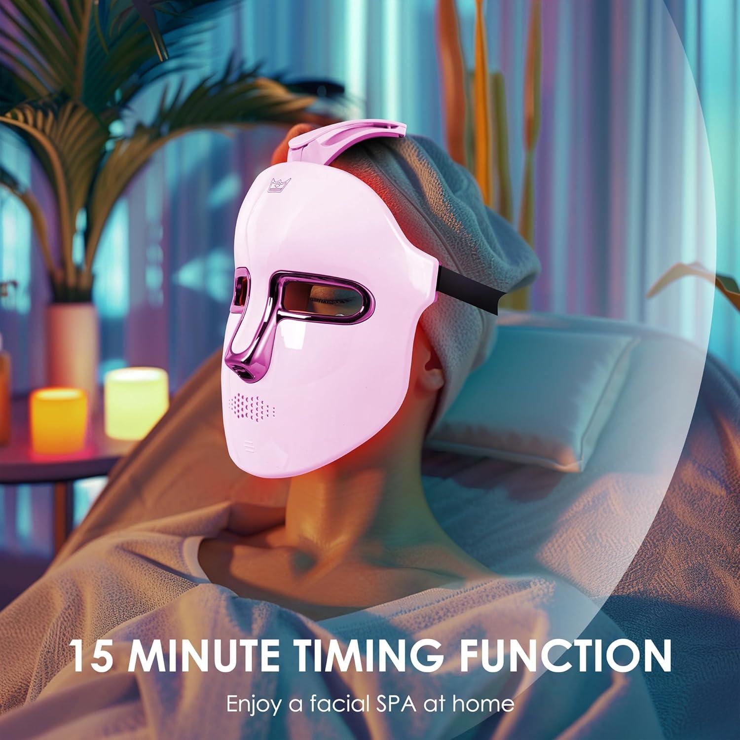 Máscara Facial LED JAY SAREES 7 Colores Cuidado Piel