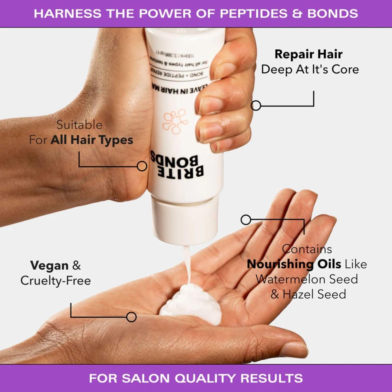 Mascarilla Capilar Brite Bonds 100 ml - Vegana y Sin Aclarado