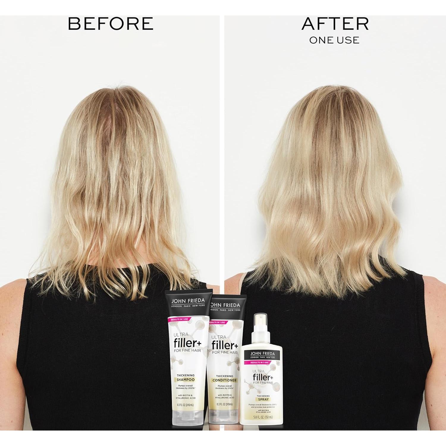 Champú Engrosante John Frieda ULTRAfiller+ 235 g - Biotina y Ácido Hialurónico