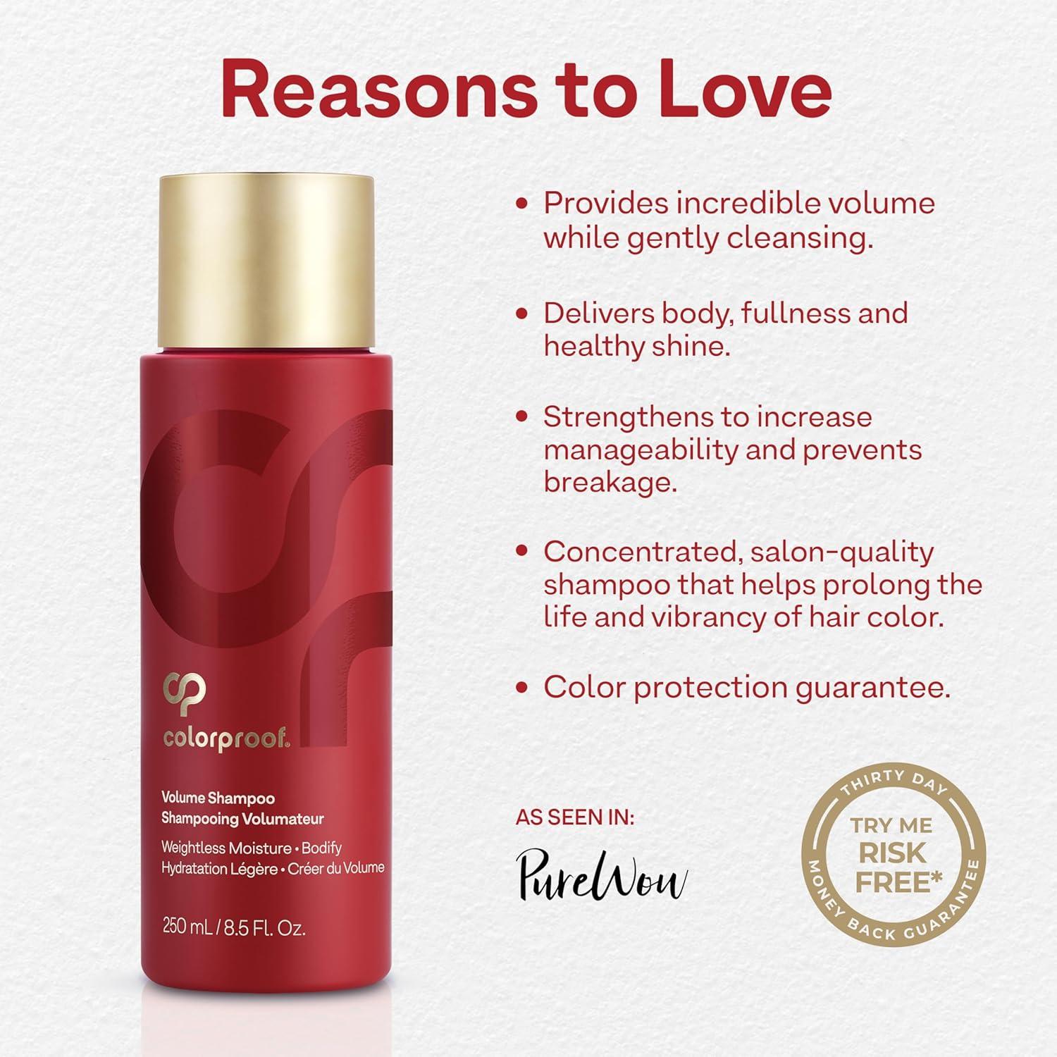 Champú Volumen Colorproof 250 ml Sin Sulfatos Nectarina