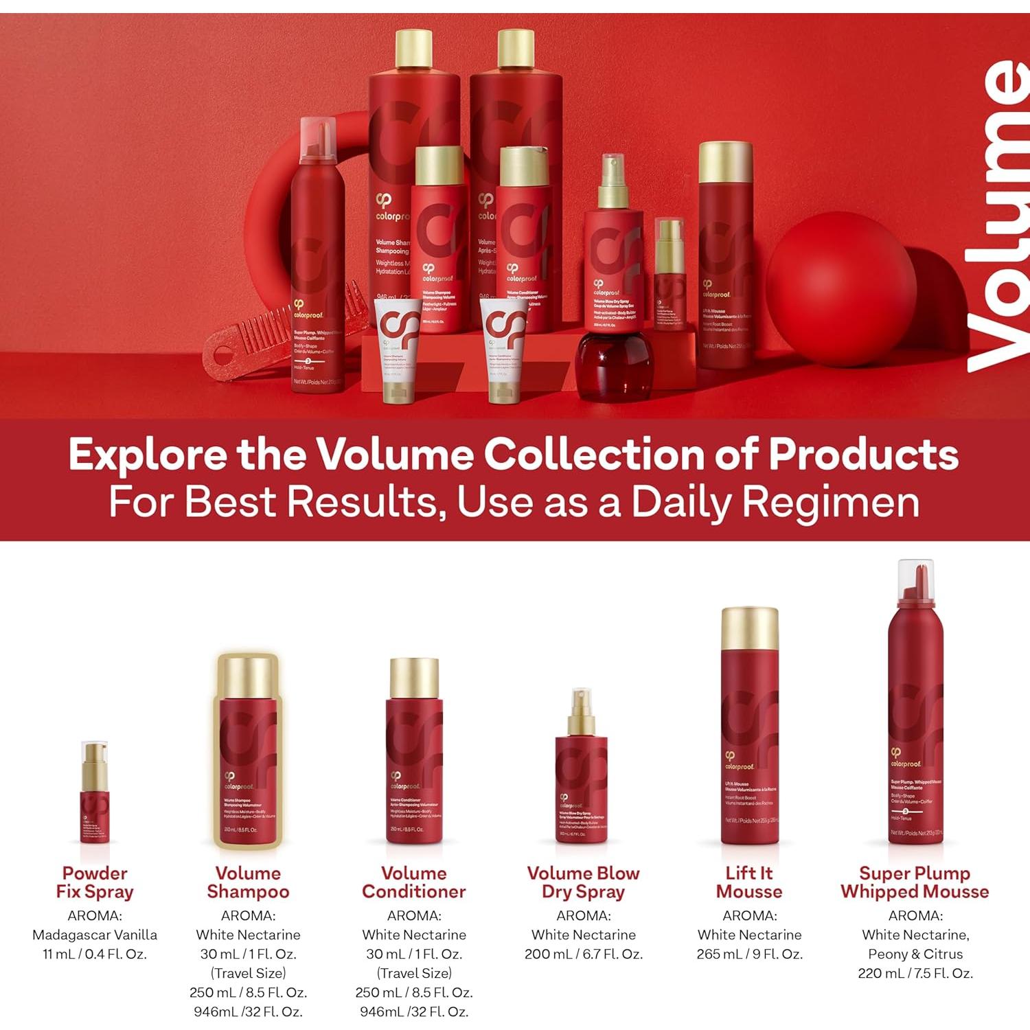 Champú Volumen Colorproof 250 ml Sin Sulfatos Nectarina