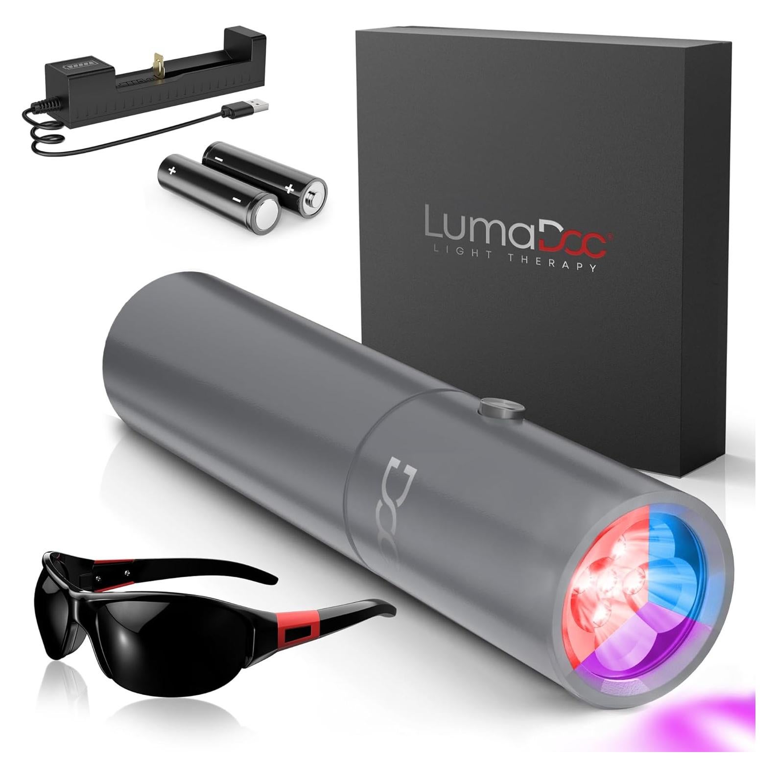 Antorcha Terapia Luz Roja LumaDoc Luz Azul e Infrarroja