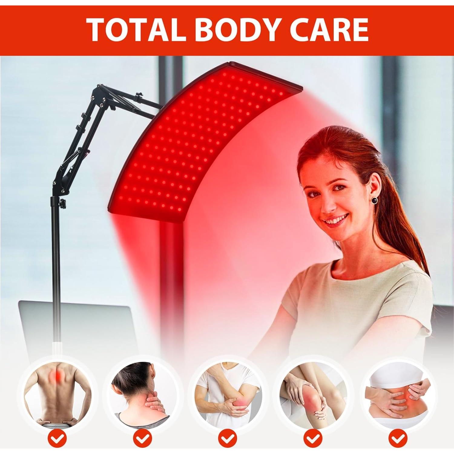 Lámpara de Terapia de Luz Roja Doinart 660nm y 850nm Ajustable