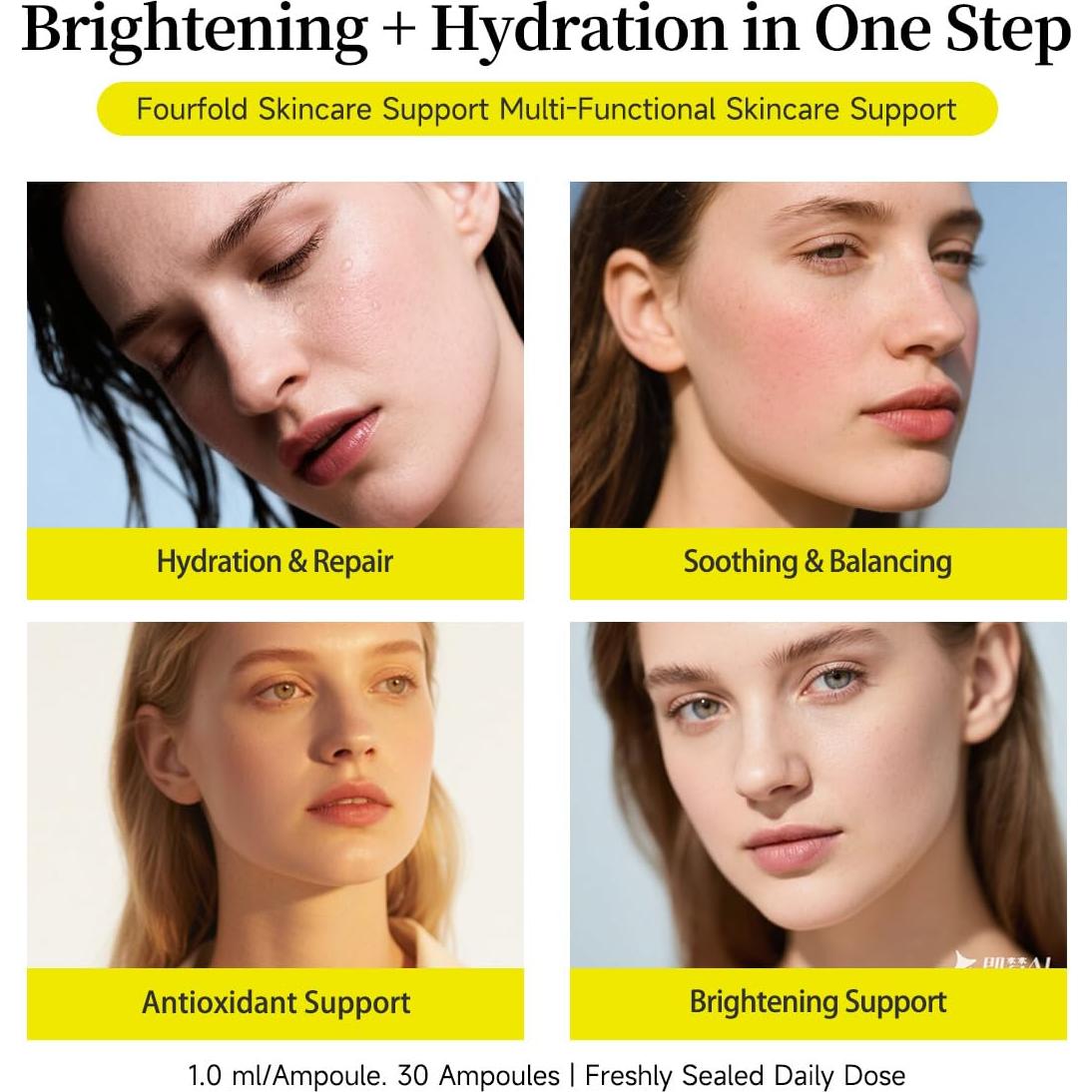 Suero Facial BACHERI Vitamina C y Ácido Hialurónico 15 Ampollas