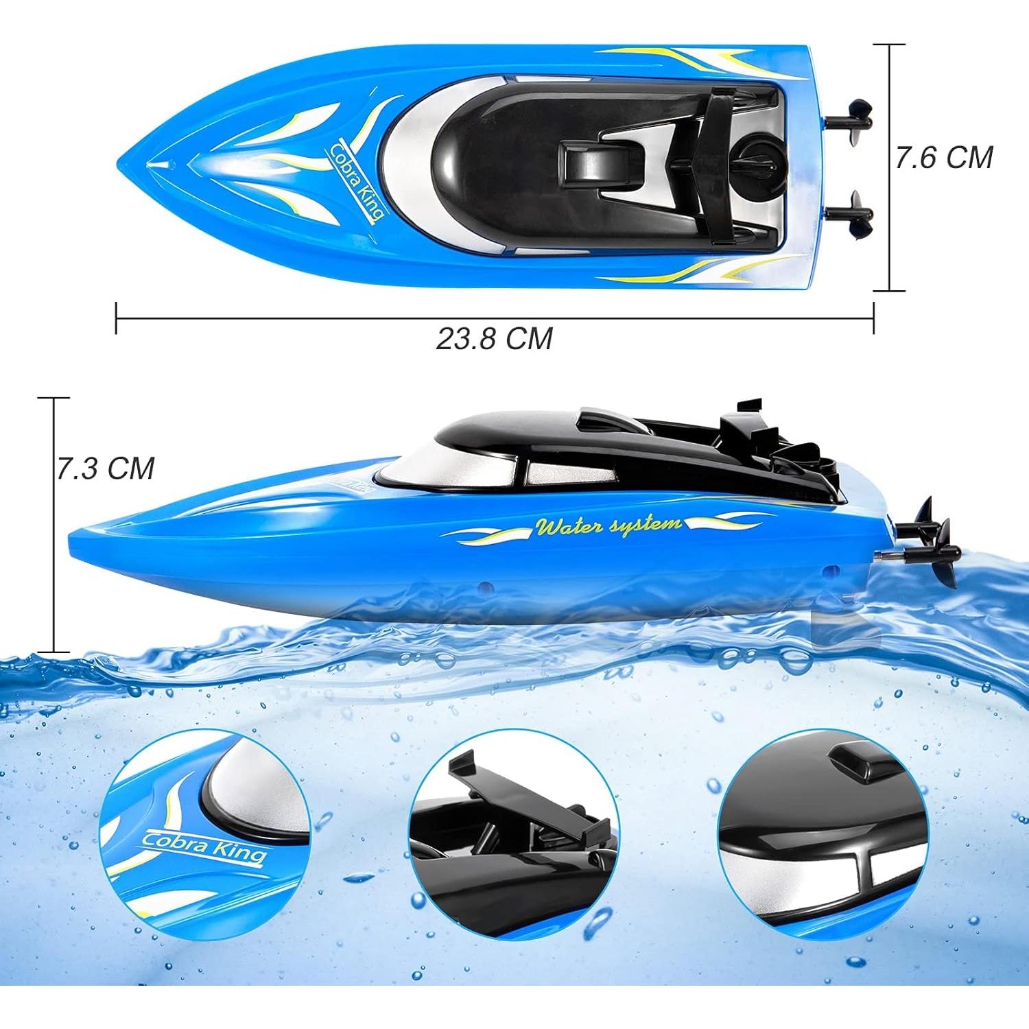 Barco RC Twister.CK Paquete de 3 Barcos 10 km/h para Niños