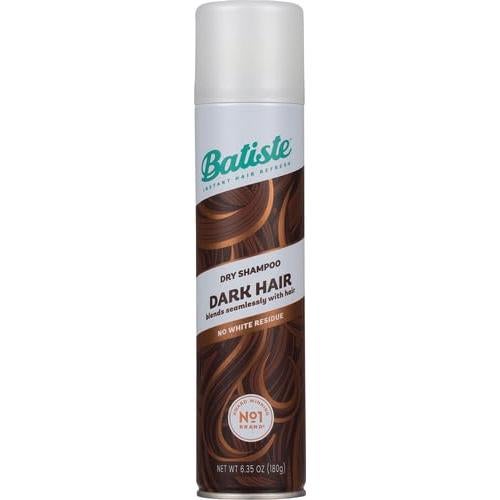 Champú Seco Batiste Oscuro 180 g - Sin Agua, Absorbe Aceite