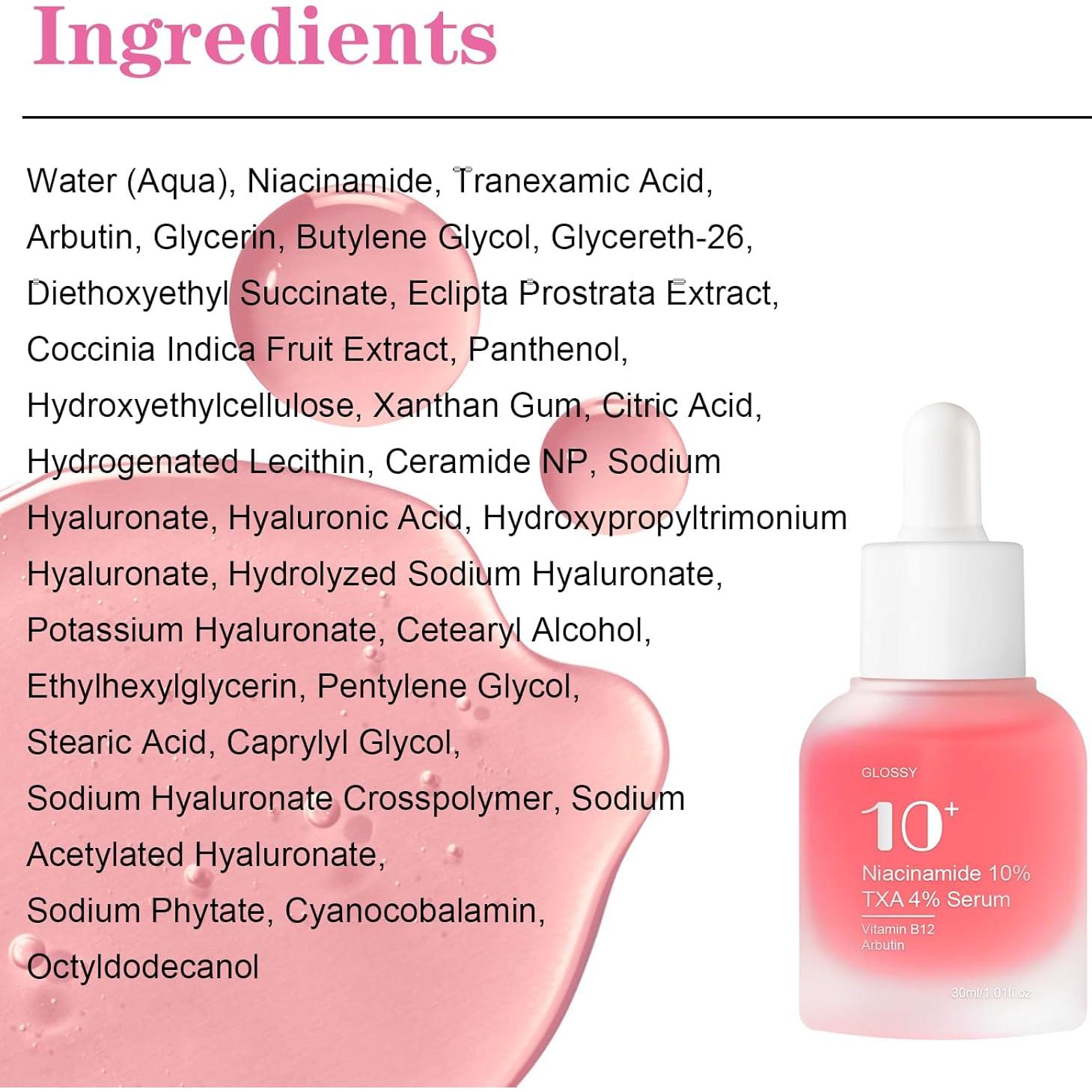 Suero Facial Hidratante SKSOYT 30ml - Niacinamida 10% + TXA 4%