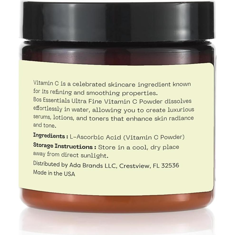 Polvo de Vitamina C Ultra Fina Bos Essentials 60g - Grado Cosmético