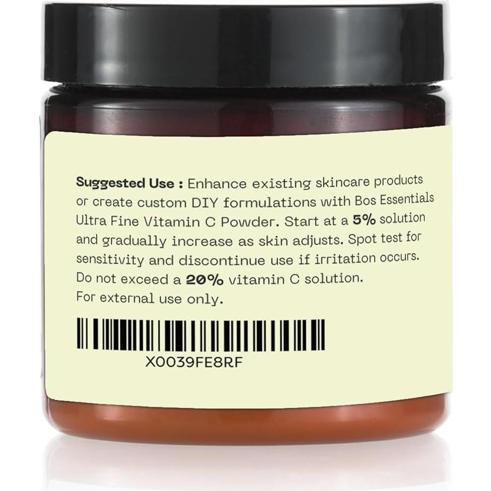 Polvo de Vitamina C Ultra Fina Bos Essentials 60g - Grado Cosmético
