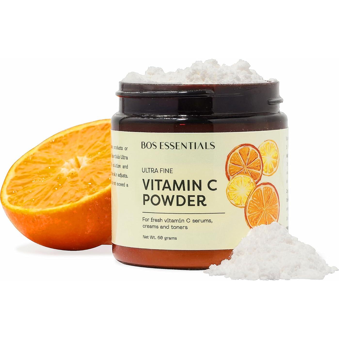 Polvo de Vitamina C Ultra Fina Bos Essentials 60g - Grado Cosmético