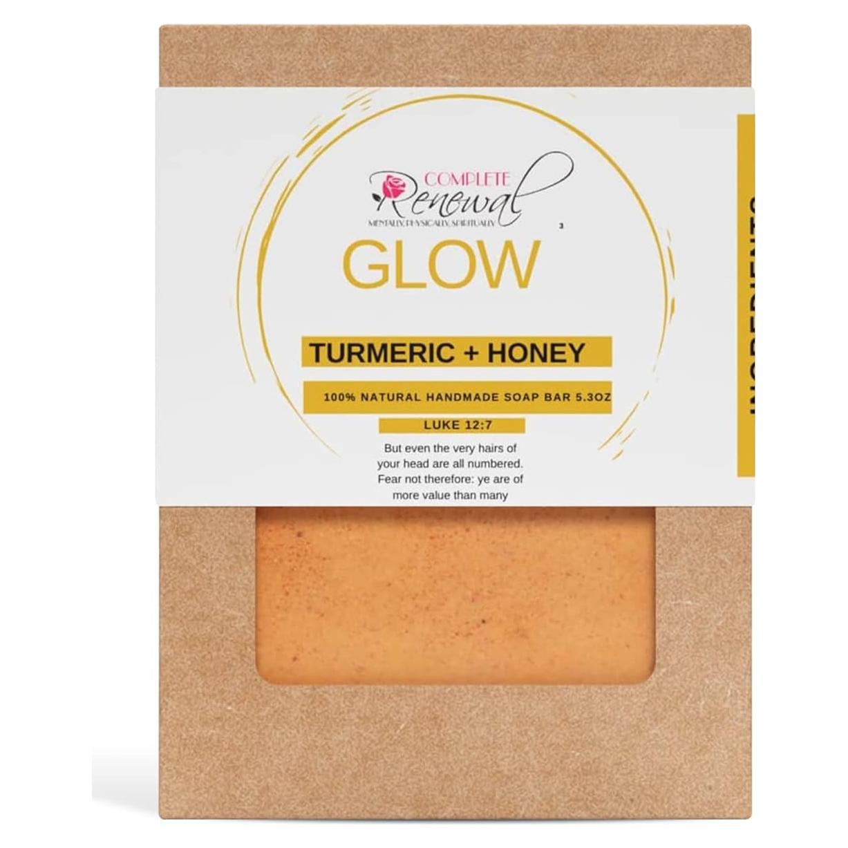 Jabón Natural de Cúrcuma y Miel Manuka 159g - Piel Radiante