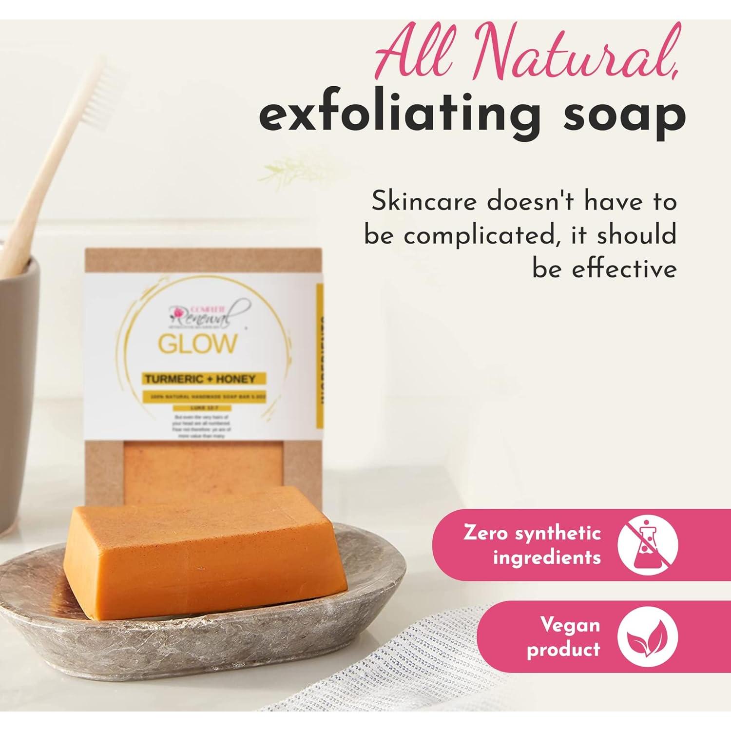 Jabón Natural de Cúrcuma y Miel Manuka 159g - Piel Radiante