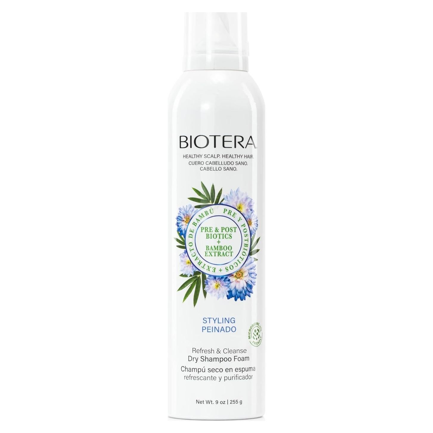 Espuma de Champú Seco Biotera Refresh 266 ml - Vegano y Sin Parabenos