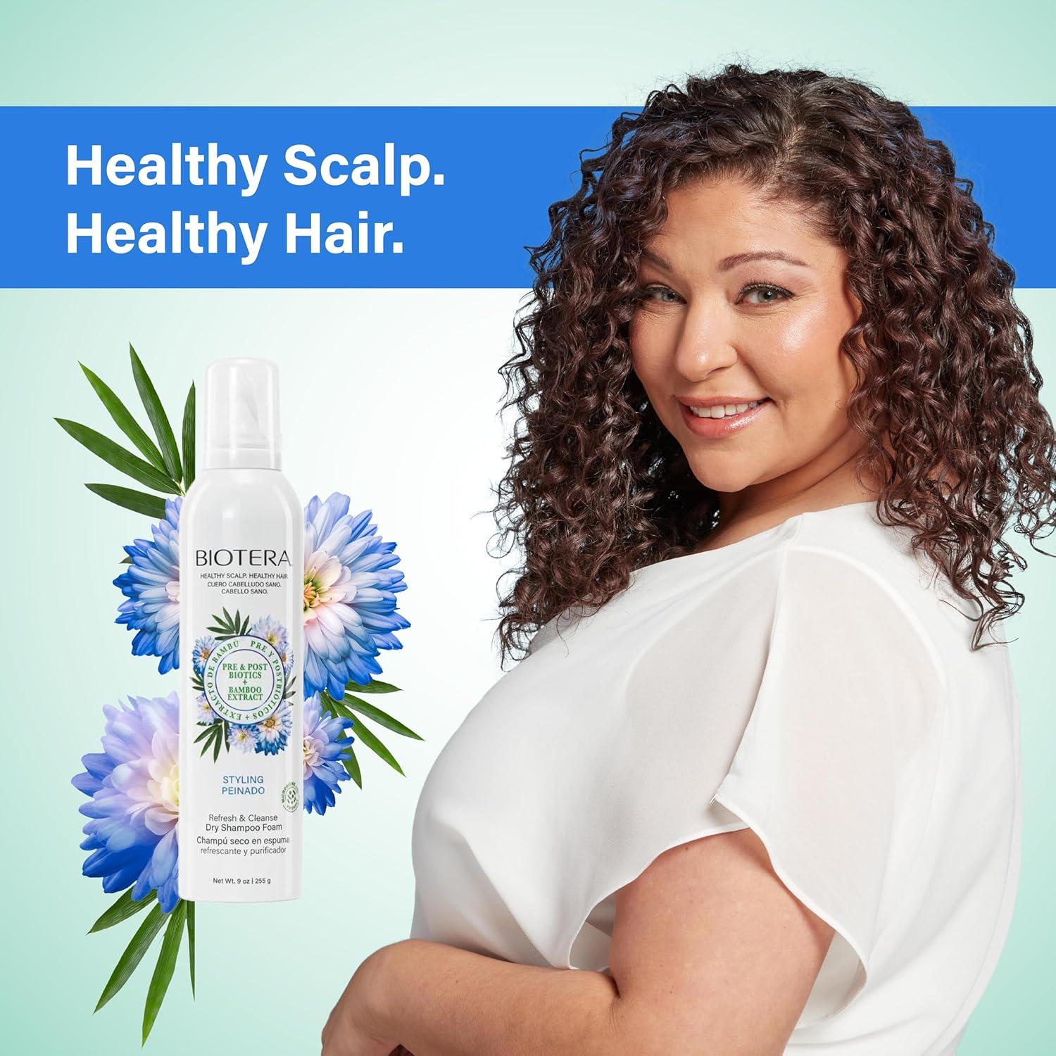 Espuma de Champú Seco Biotera Refresh 266 ml - Vegano y Sin Parabenos