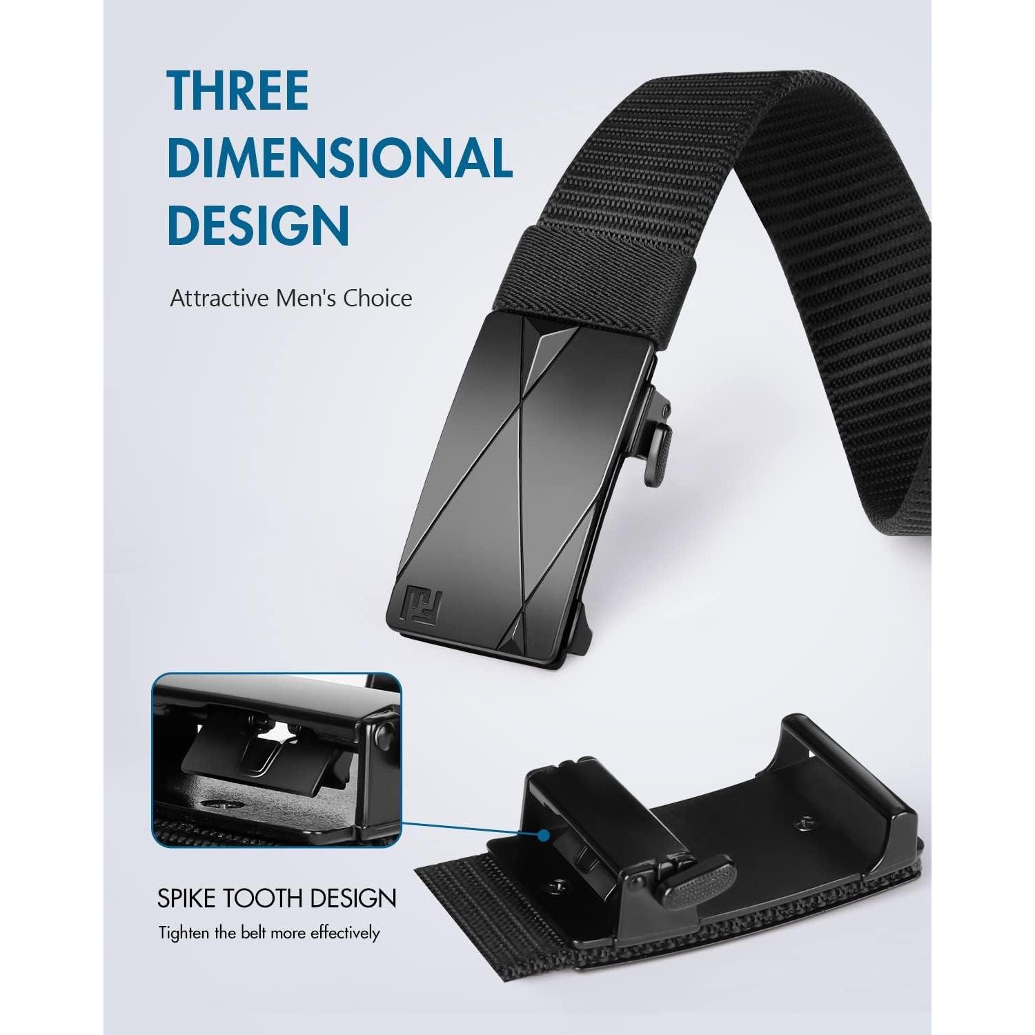 Cinturón de Nylon Fairwin Automático para Hombre 3,18 cm