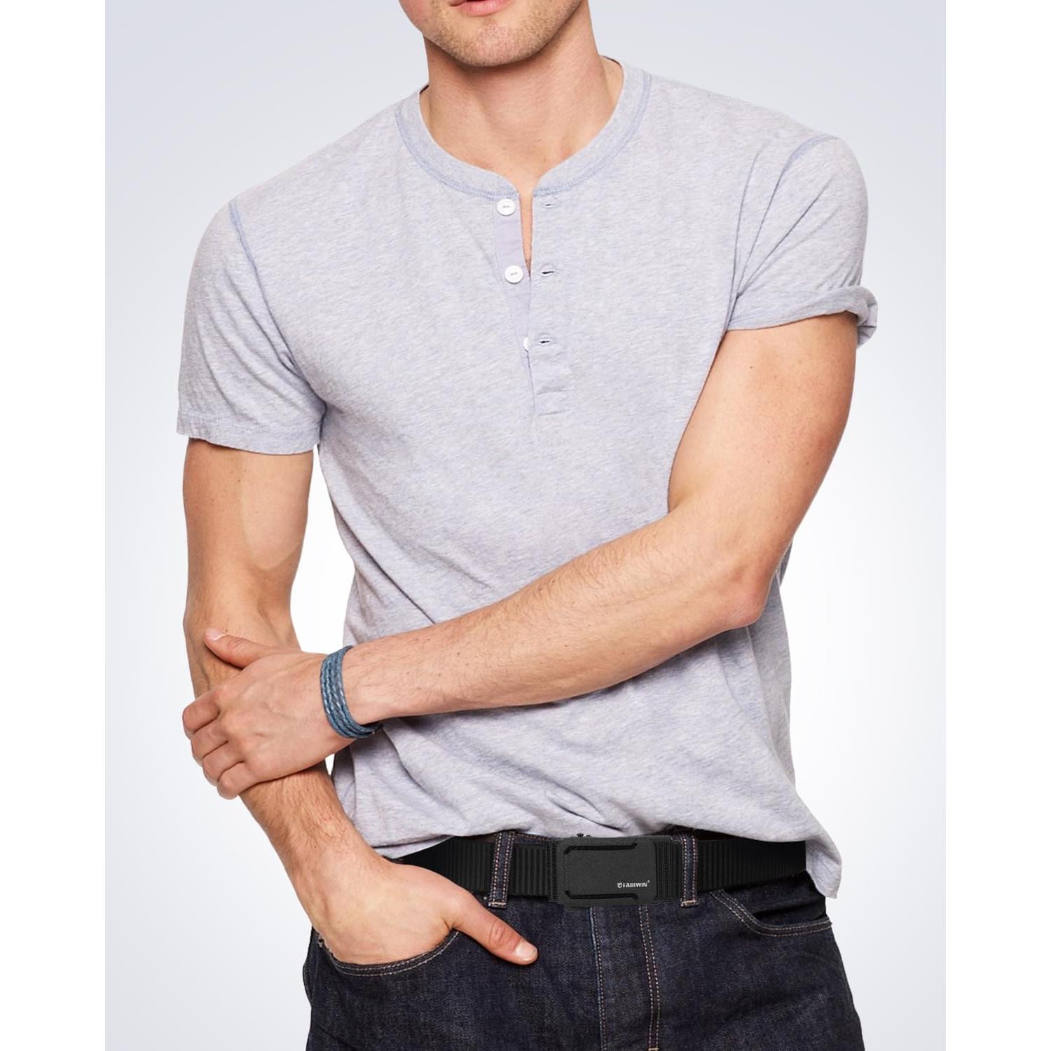 Cinturón de Nylon Fairwin Automático para Hombre 3,18 cm