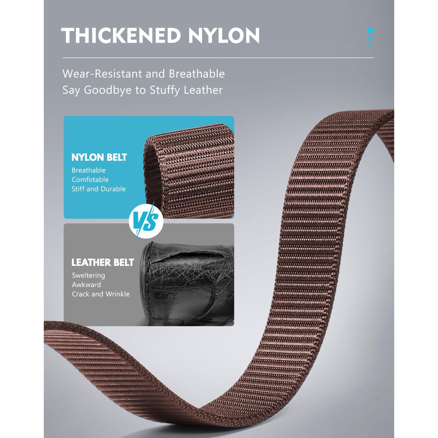 Cinturón de Nylon Fairwin Automático para Hombre 3,18 cm