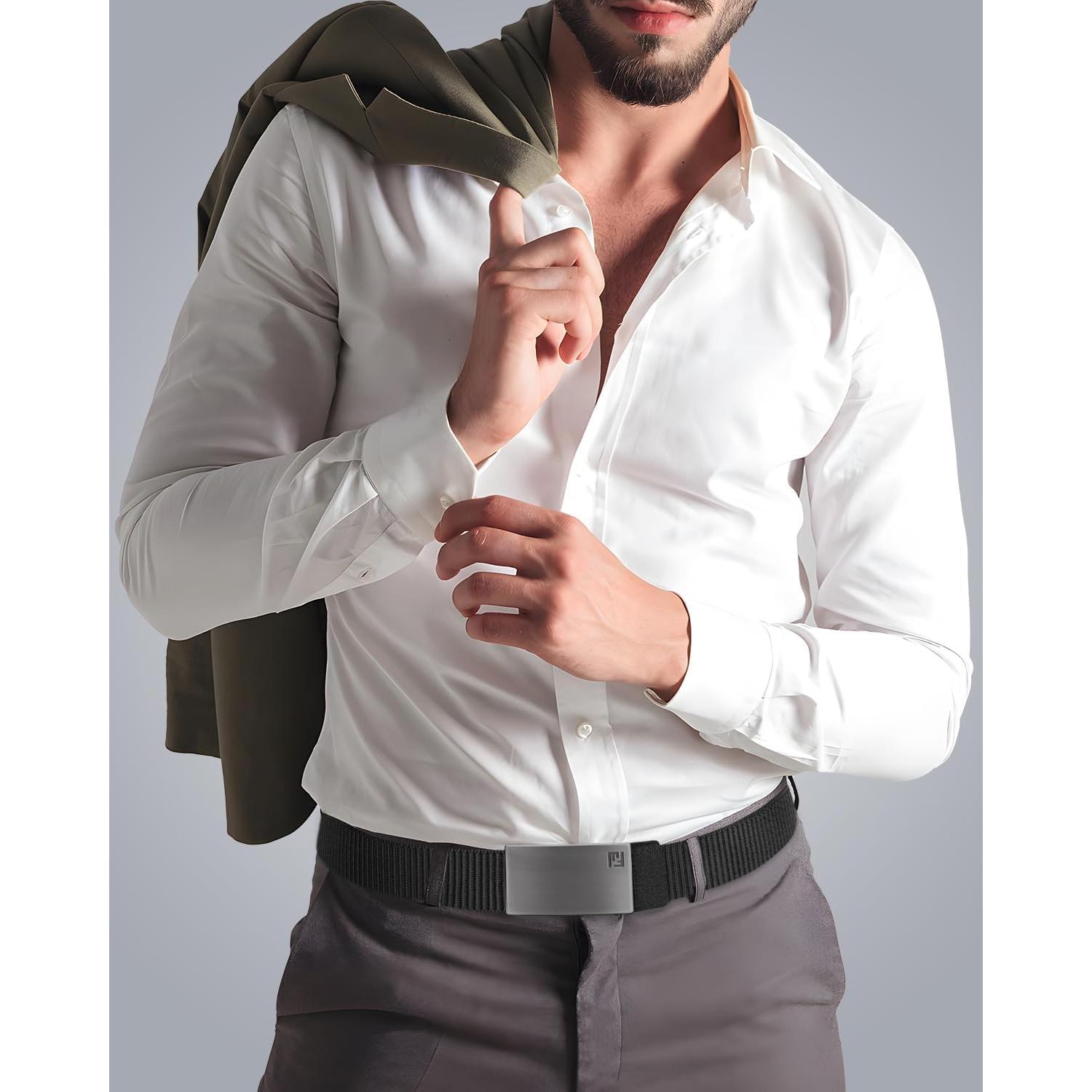 Cinturón Ratchet Fairwin para Hombre, Nylon Automático 104 cm