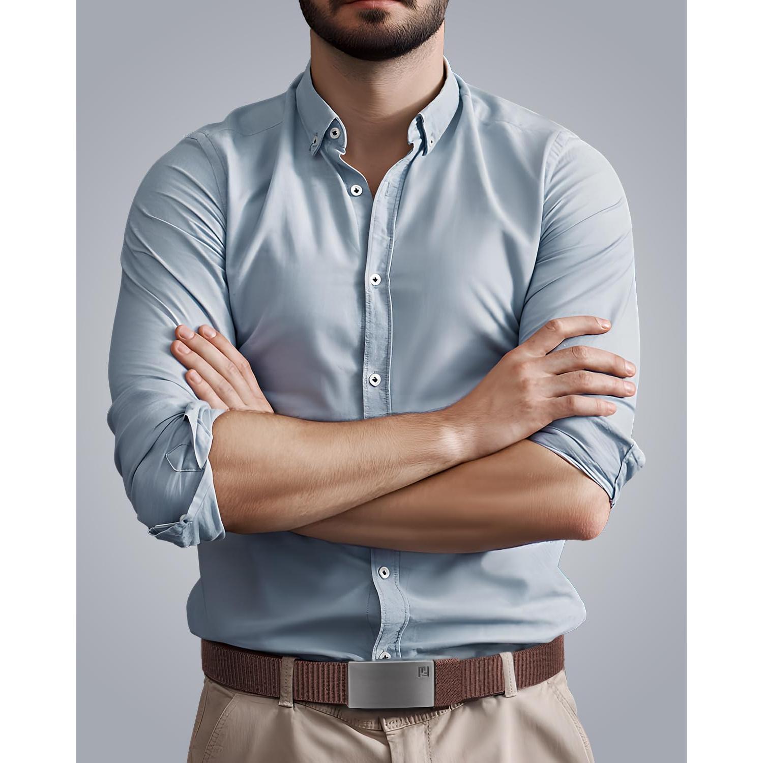 Cinturón Fairwin Automático de Nylon para Hombre 81-97 cm