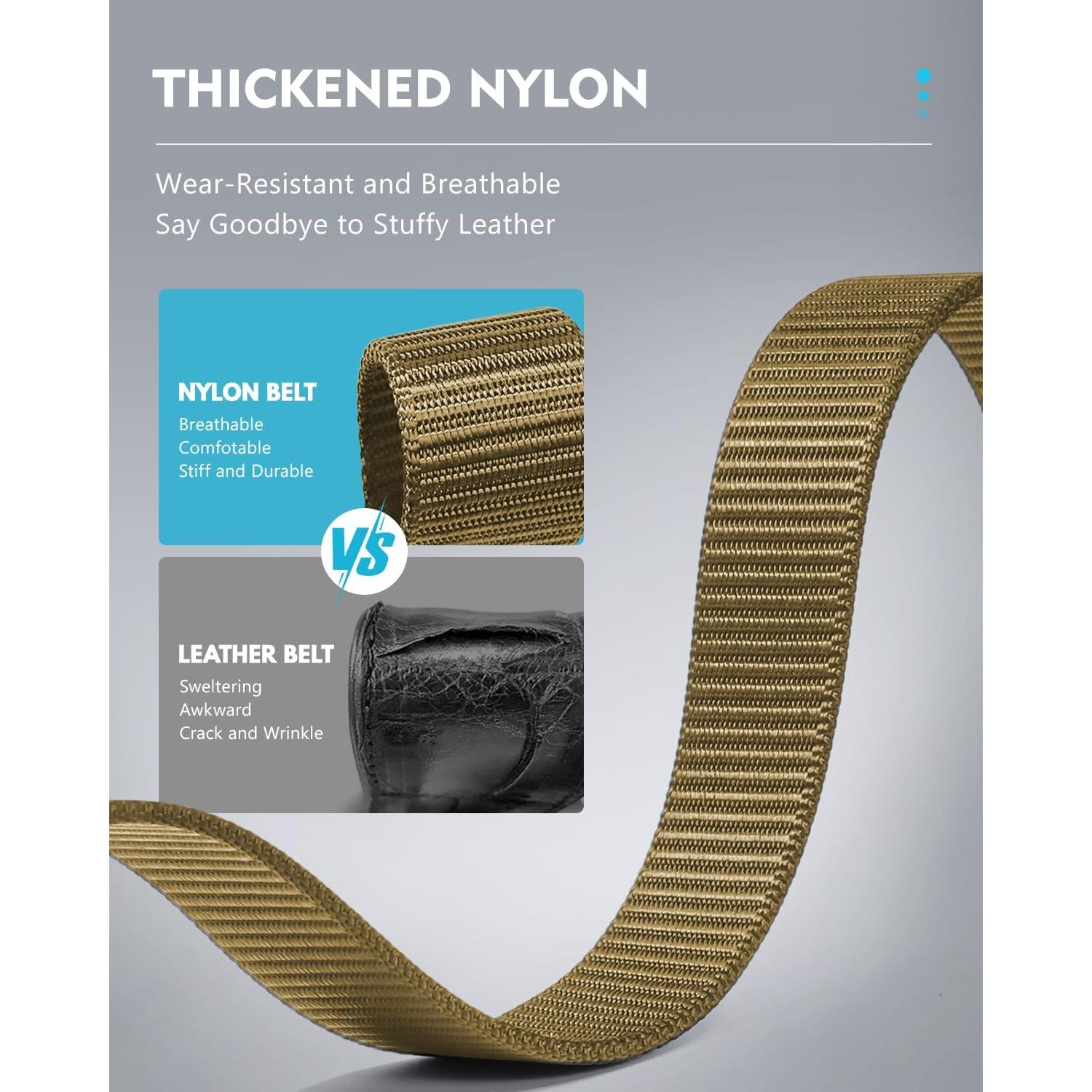 Cinturón de Nylon Fairwin Automático para Hombre 3,18 cm