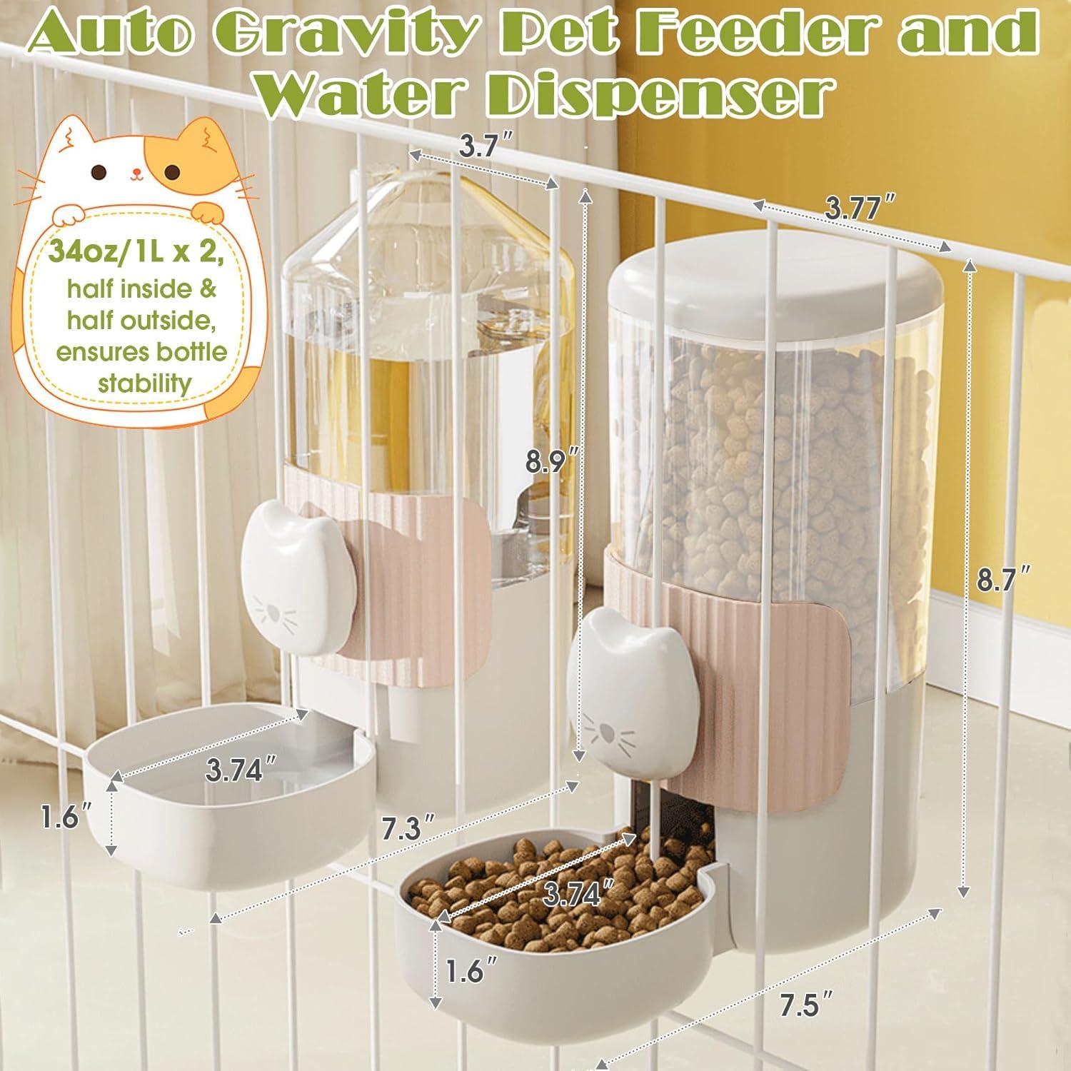 Dispensador automático de comida y agua para gatos 1L Outamateur