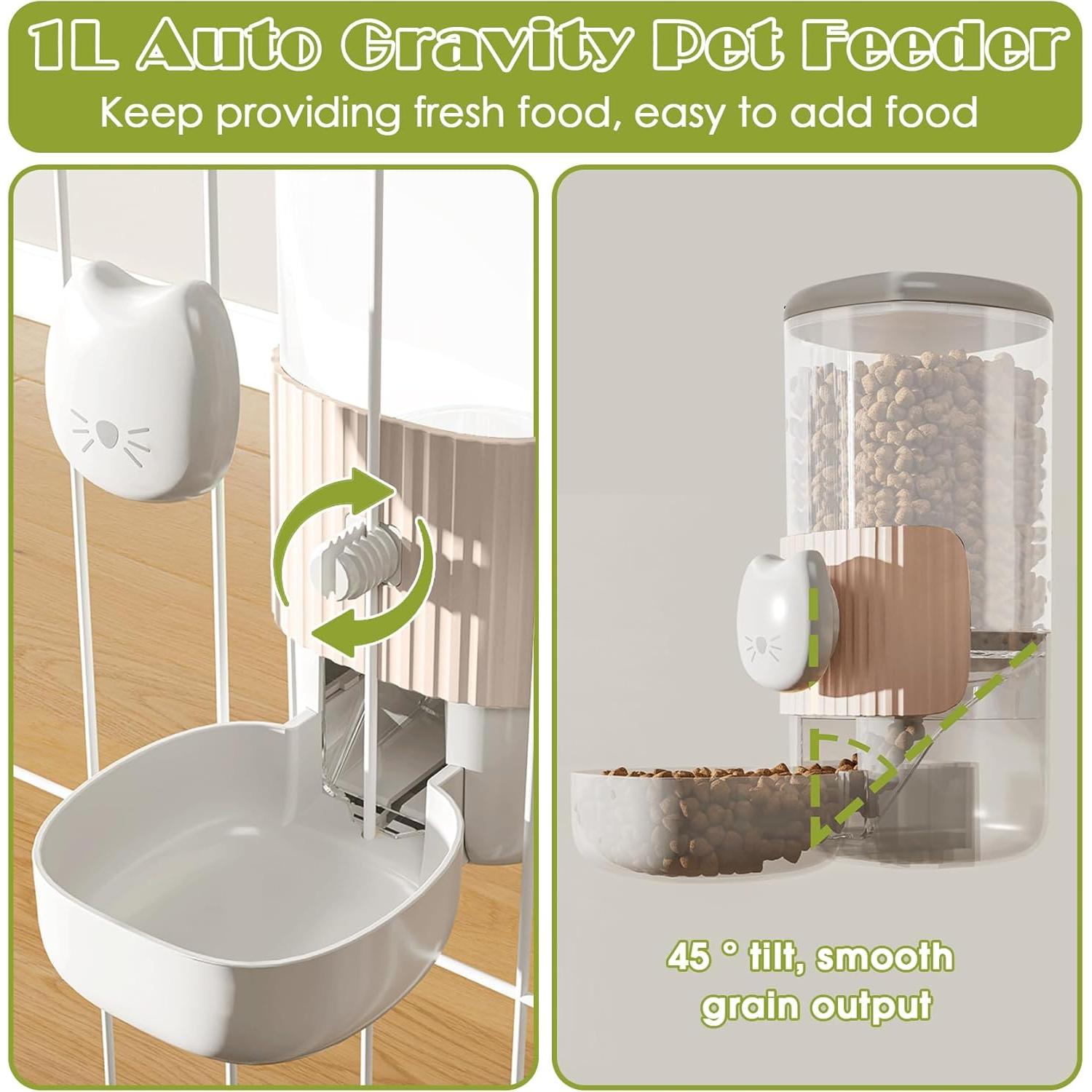 Dispensador automático de comida y agua para gatos 1L Outamateur