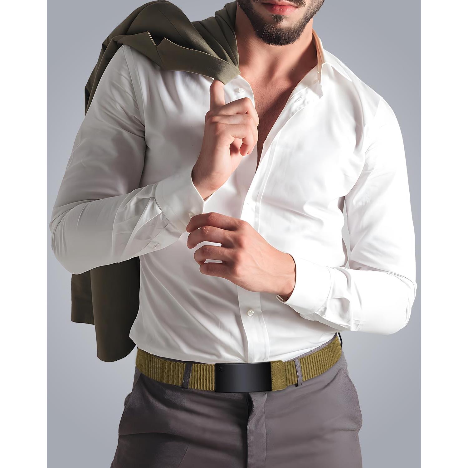 Cinturón Fairwin de Nylon Automático para Hombre 3,18 cm