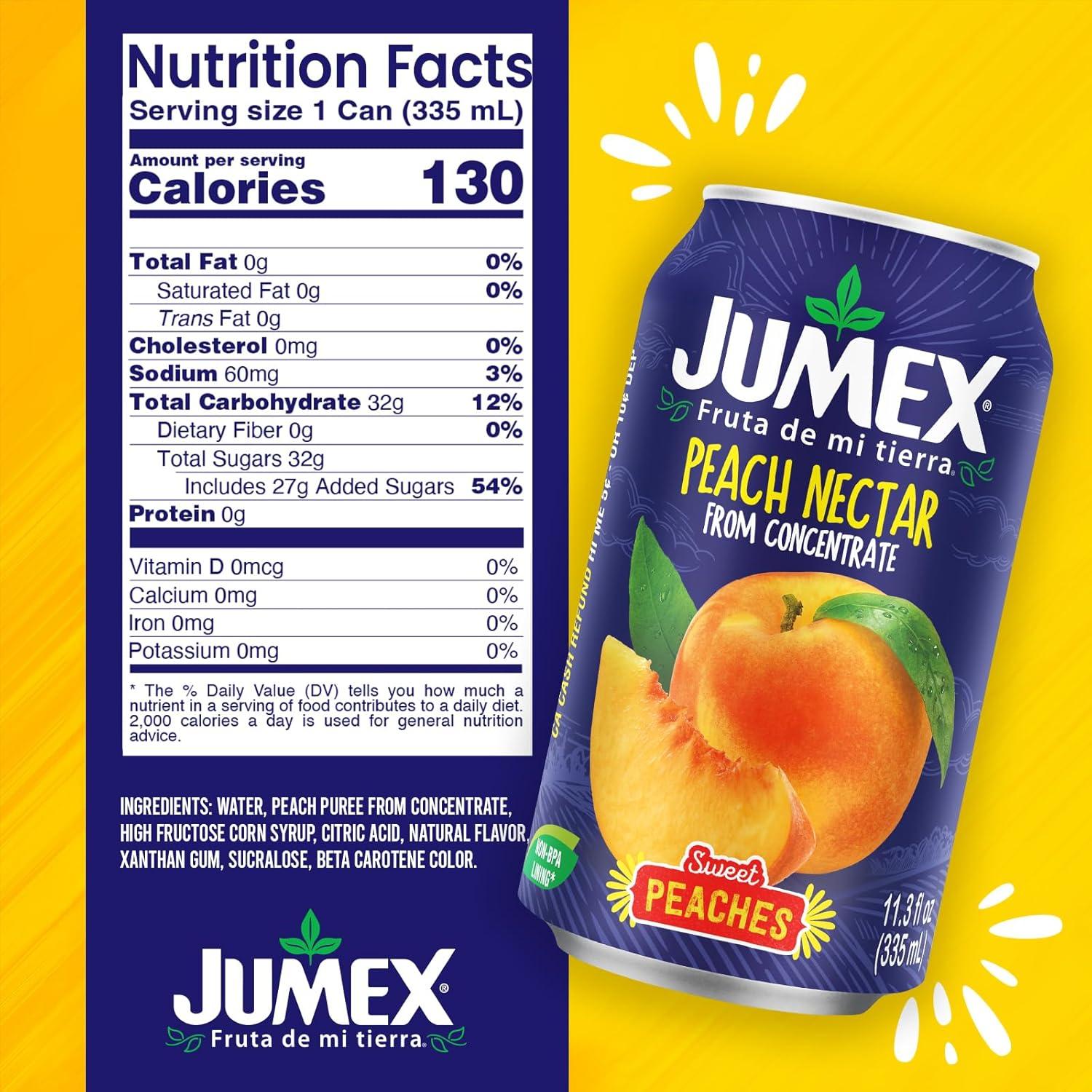 Néctar de Durazno Jumex - Pack de 24 Latas de 320ml