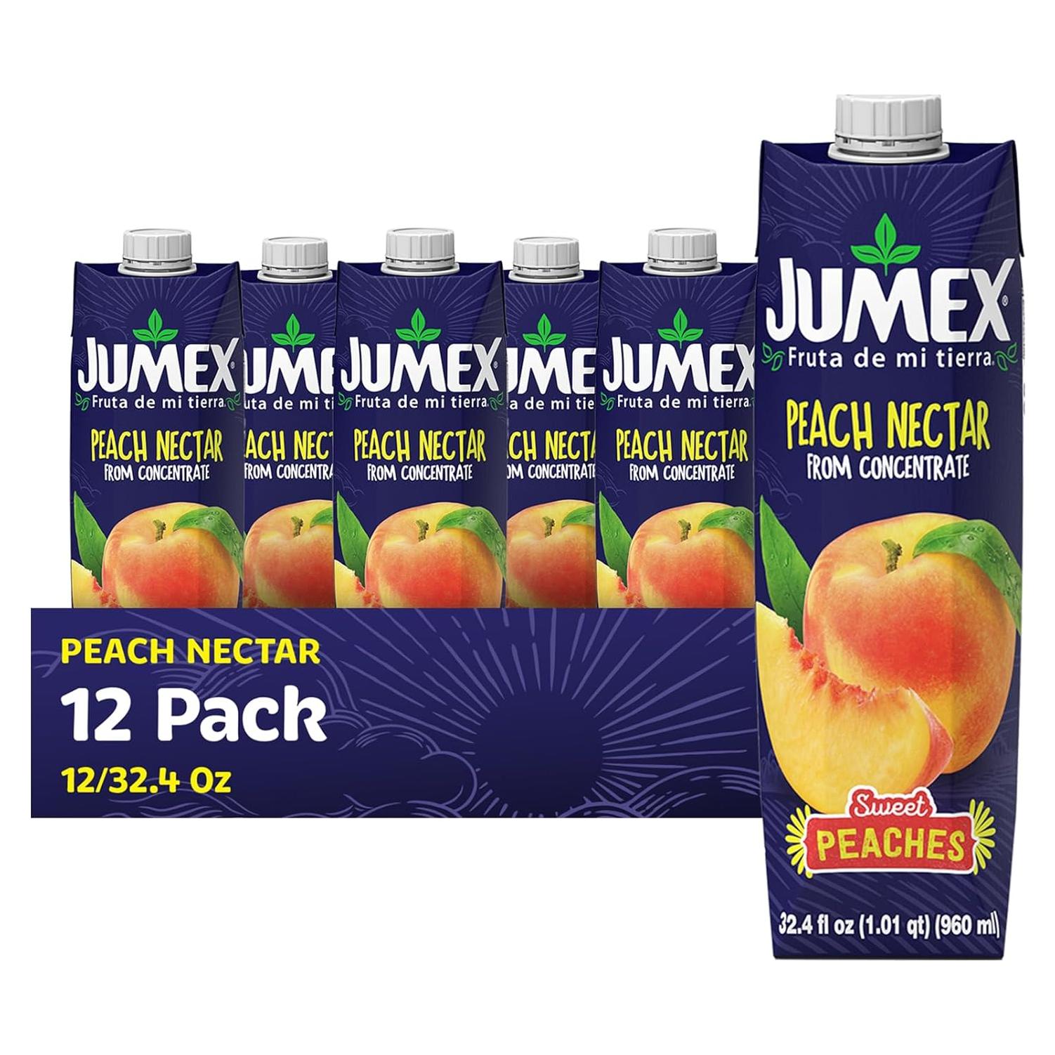 Néctar de Durazno Jumex - Paquete de 12 Cartones 0.93L