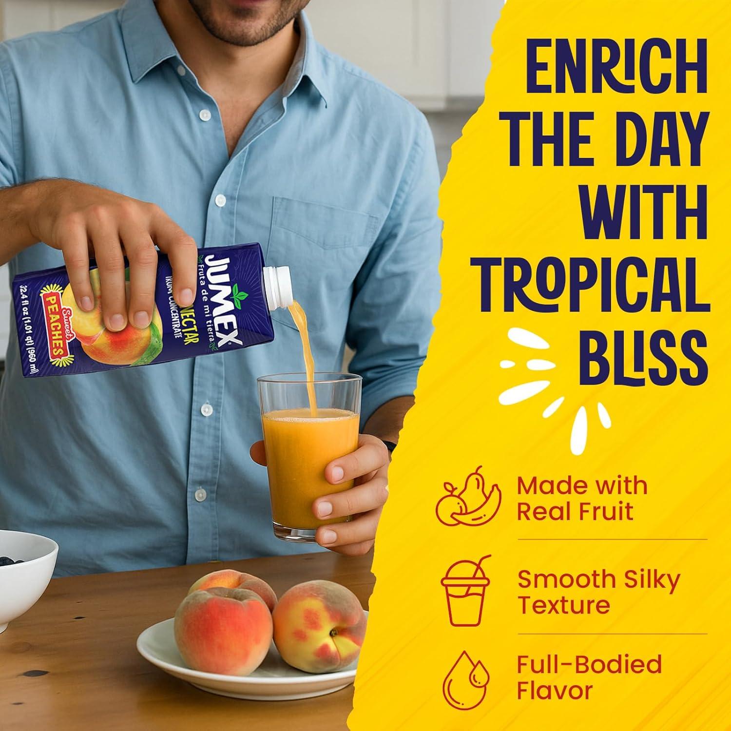 Néctar de Durazno Jumex - Paquete de 12 Cartones 0.93L