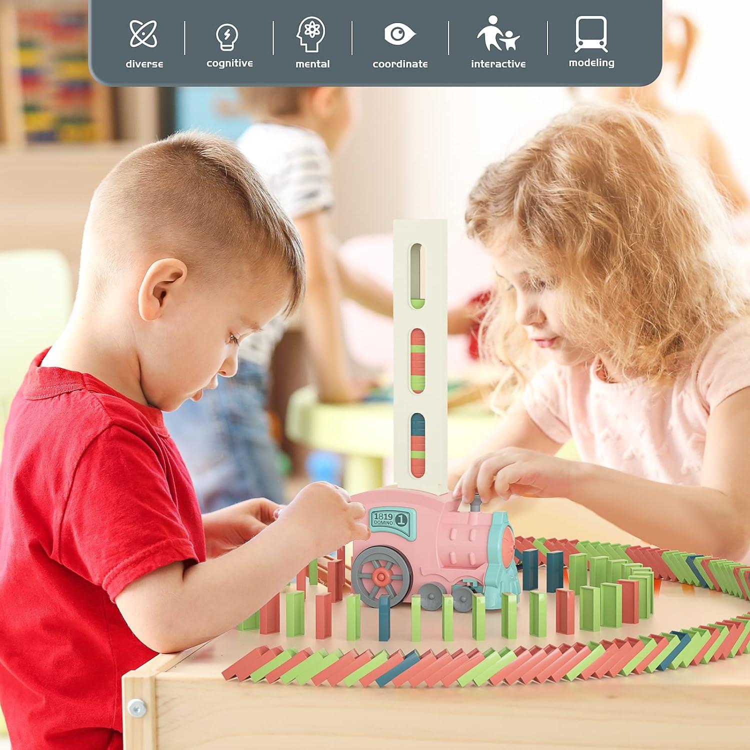 Juguete de dominó PREPHY Rosa Sakura - Apilable para niños