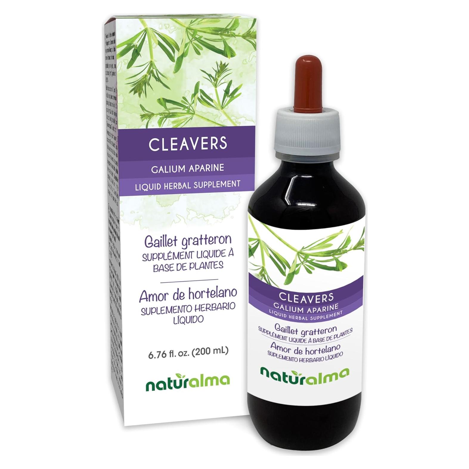 Tintura de hierba Cleavers Naturalma 200 ml - Suplemento herbal