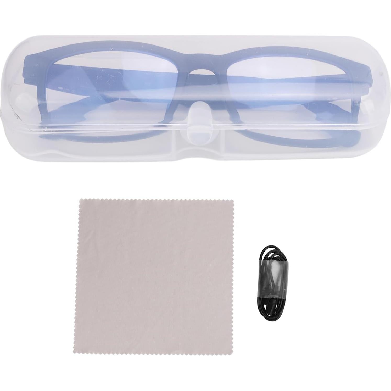 Yunseity Smart Glasses, G10-Z Bluetooth 5.3 Audio Glasses Built in Mic & Speaker, Touch Voice Assistance, Anti Blue Light Music Sunglasses for Men and Women, up to 100 Hours Standby