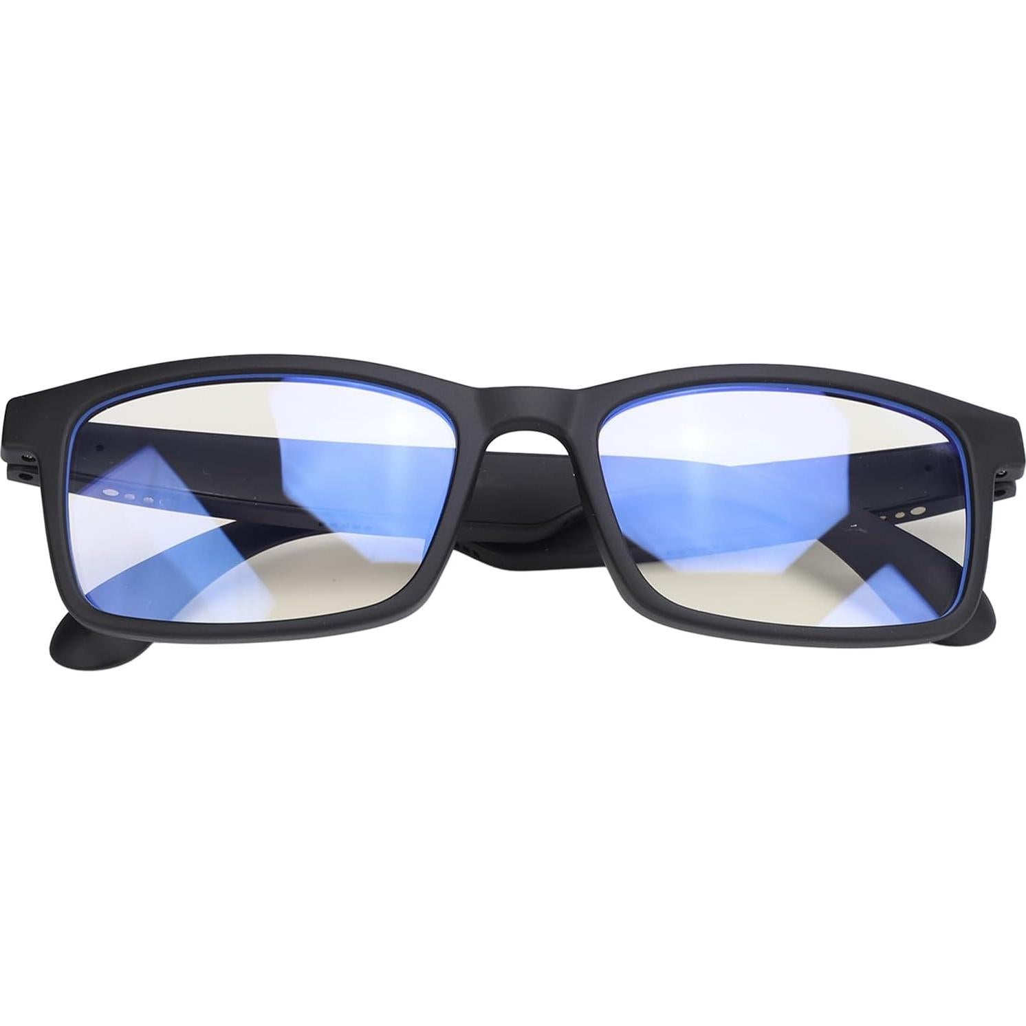 Yunseity Smart Glasses, G10-Z Bluetooth 5.3 Audio Glasses Built in Mic & Speaker, Touch Voice Assistance, Anti Blue Light Music Sunglasses for Men and Women, up to 100 Hours Standby