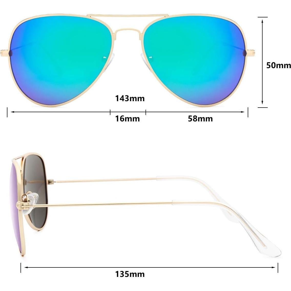 Gafas de Sol Livhò Aviador Polarizadas UV400 Dorado
