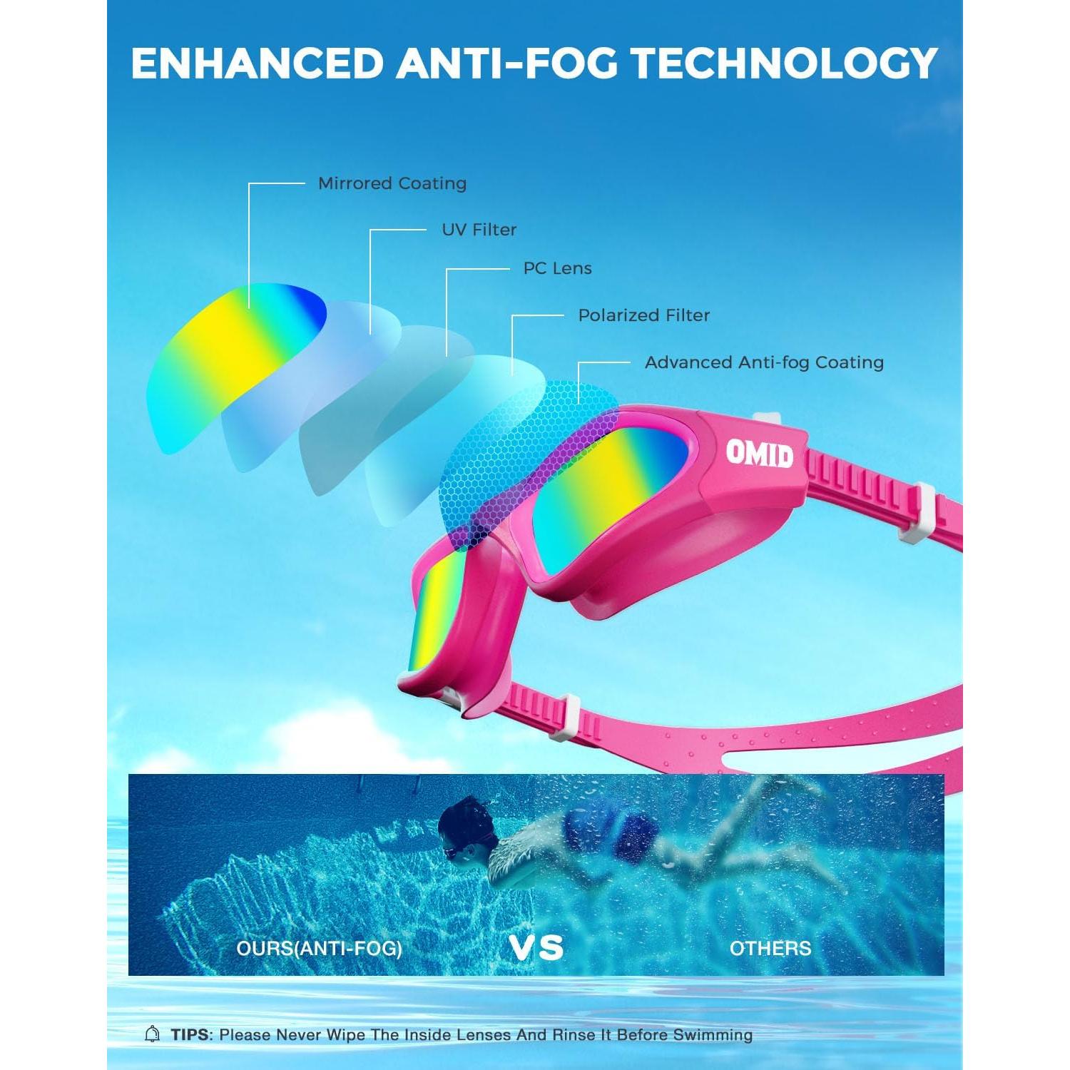 Gafas de natación OMID P2mini para niños 6 a 14 años
