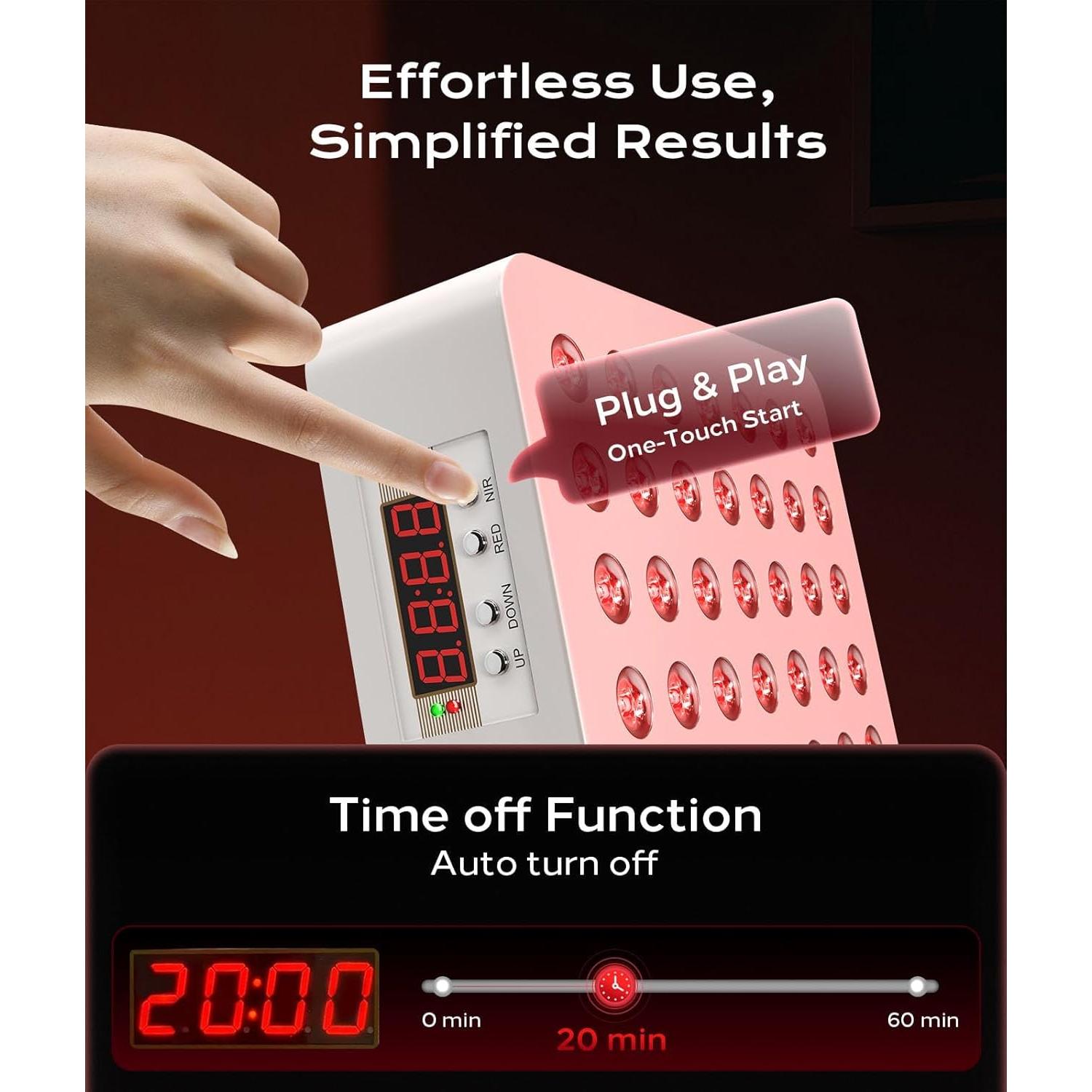 Terapia de Luz Roja Singofire RNIL 70 LEDs 660nm 850nm