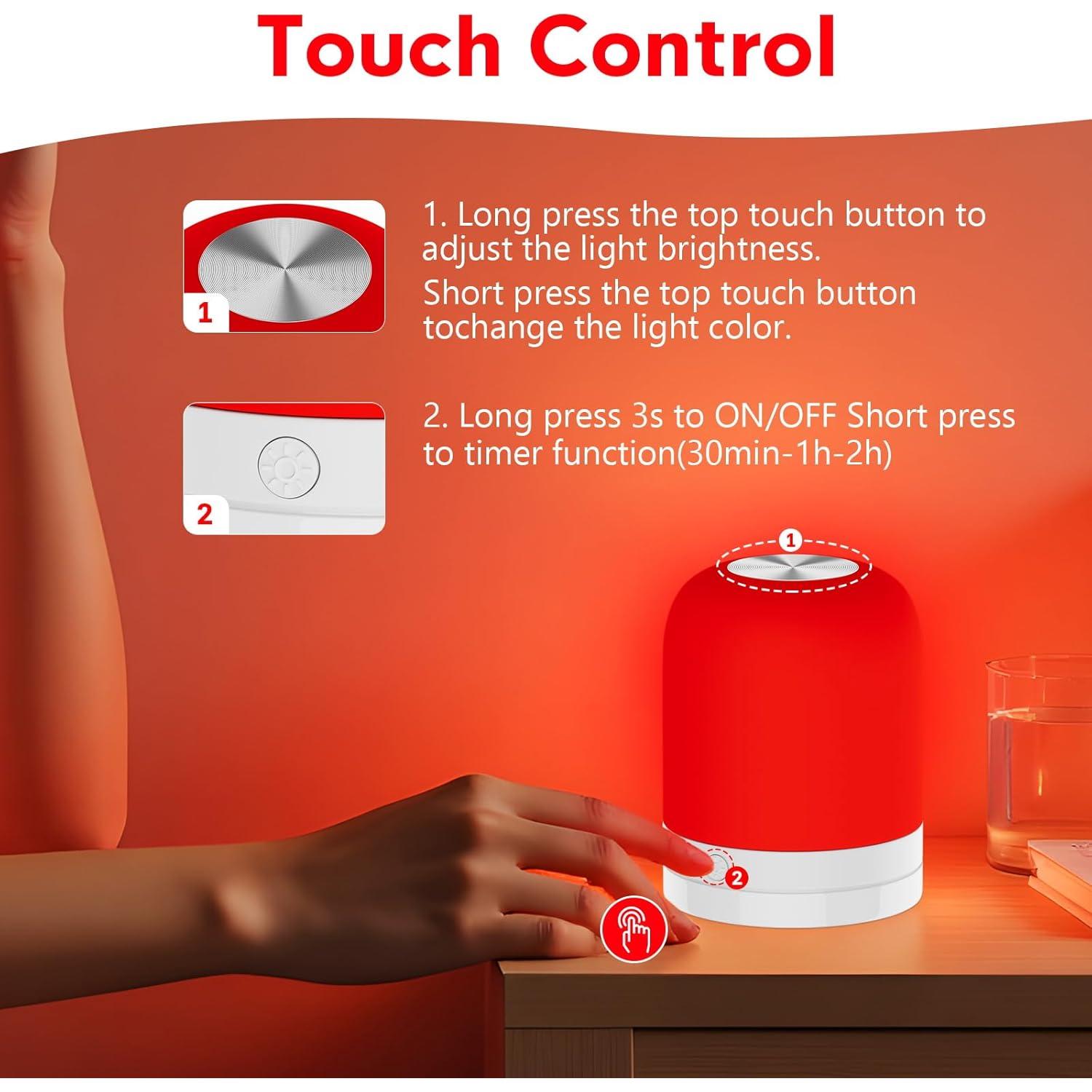 Lámpara de Terapia de Luz Roja EPOE 670nm Control Remoto