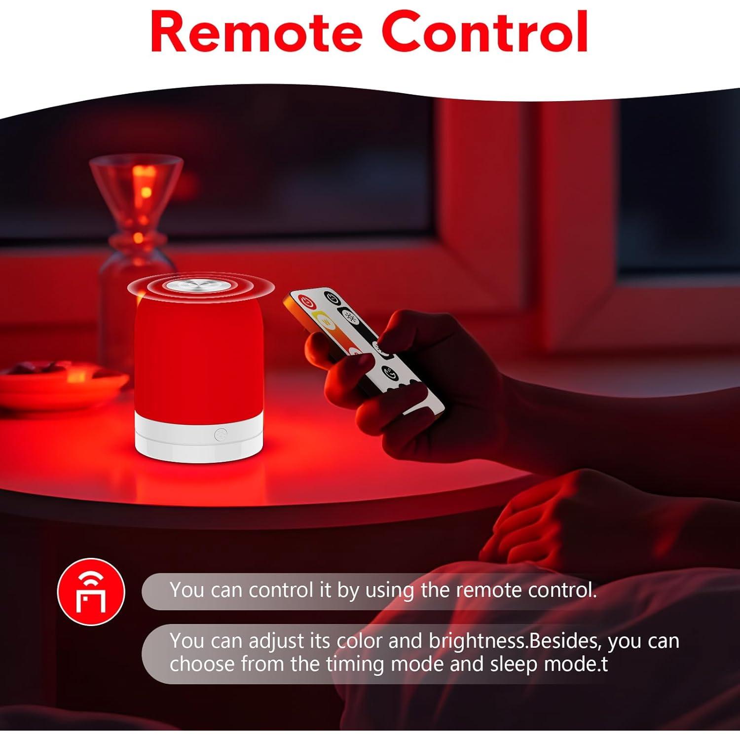 Lámpara de Terapia de Luz Roja EPOE 670nm Control Remoto
