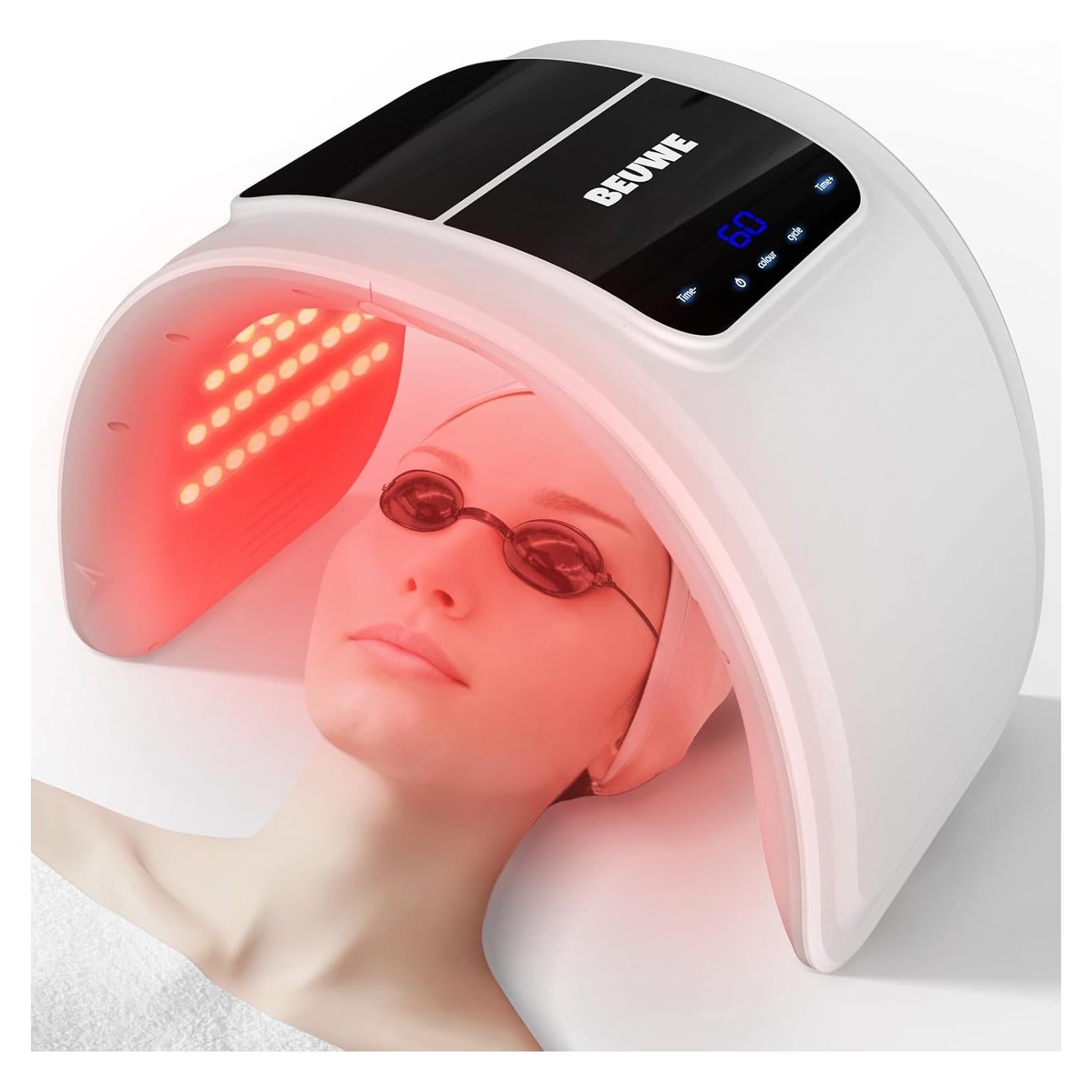 Máscara de Terapia de Luz Roja LED 7 Colores - Cuidado Facial