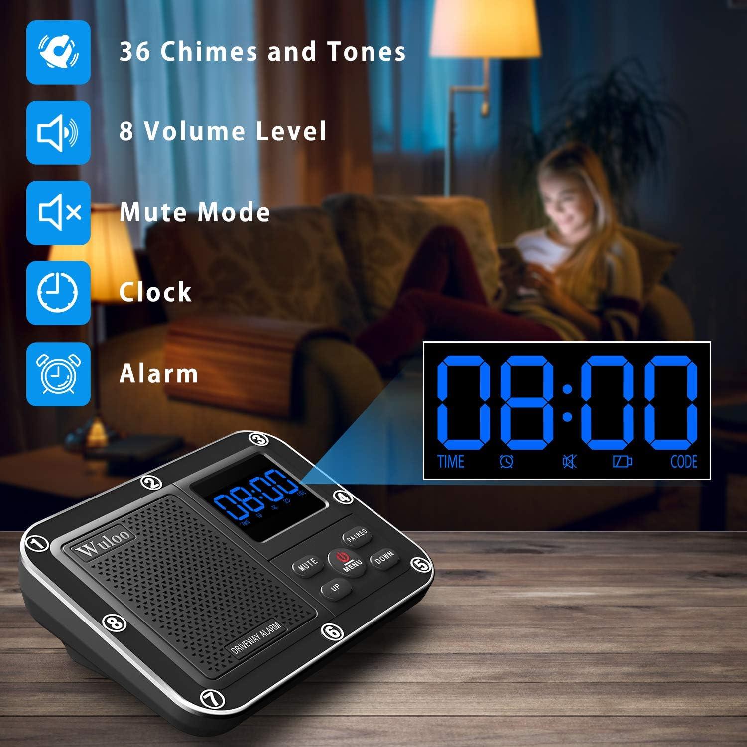 Alarma Inalámbrica Wuloo para Entrada 9m Sensor Movimiento