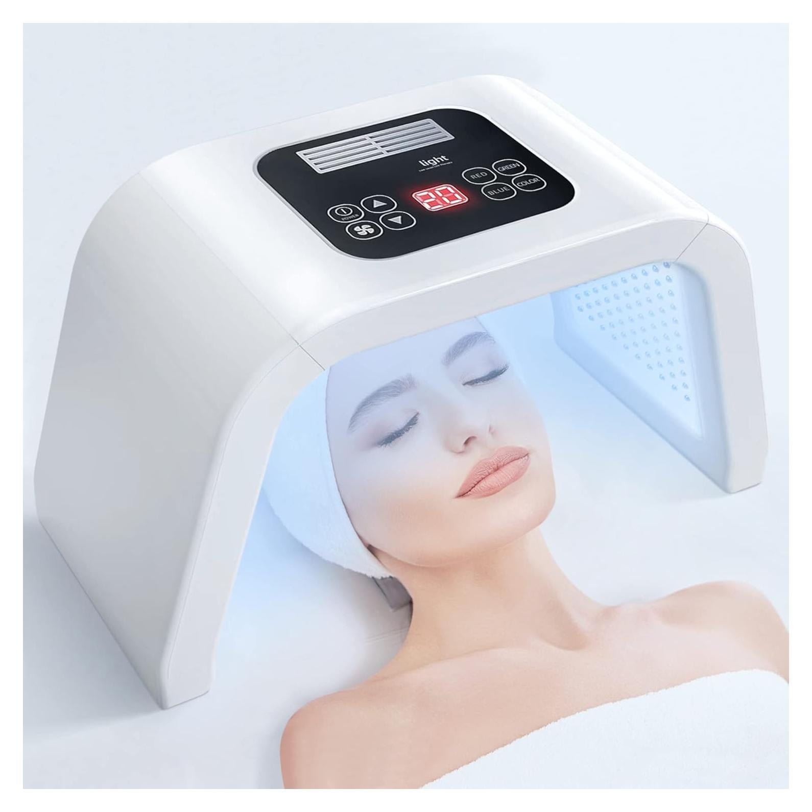 Máscara LED 7 en 1 para Cuidado Facial - JY-A025 Blanca