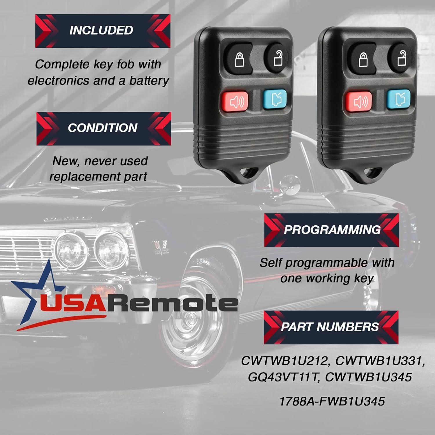 Control Remoto USARemote para Ford y Lincoln CWTWB1U345