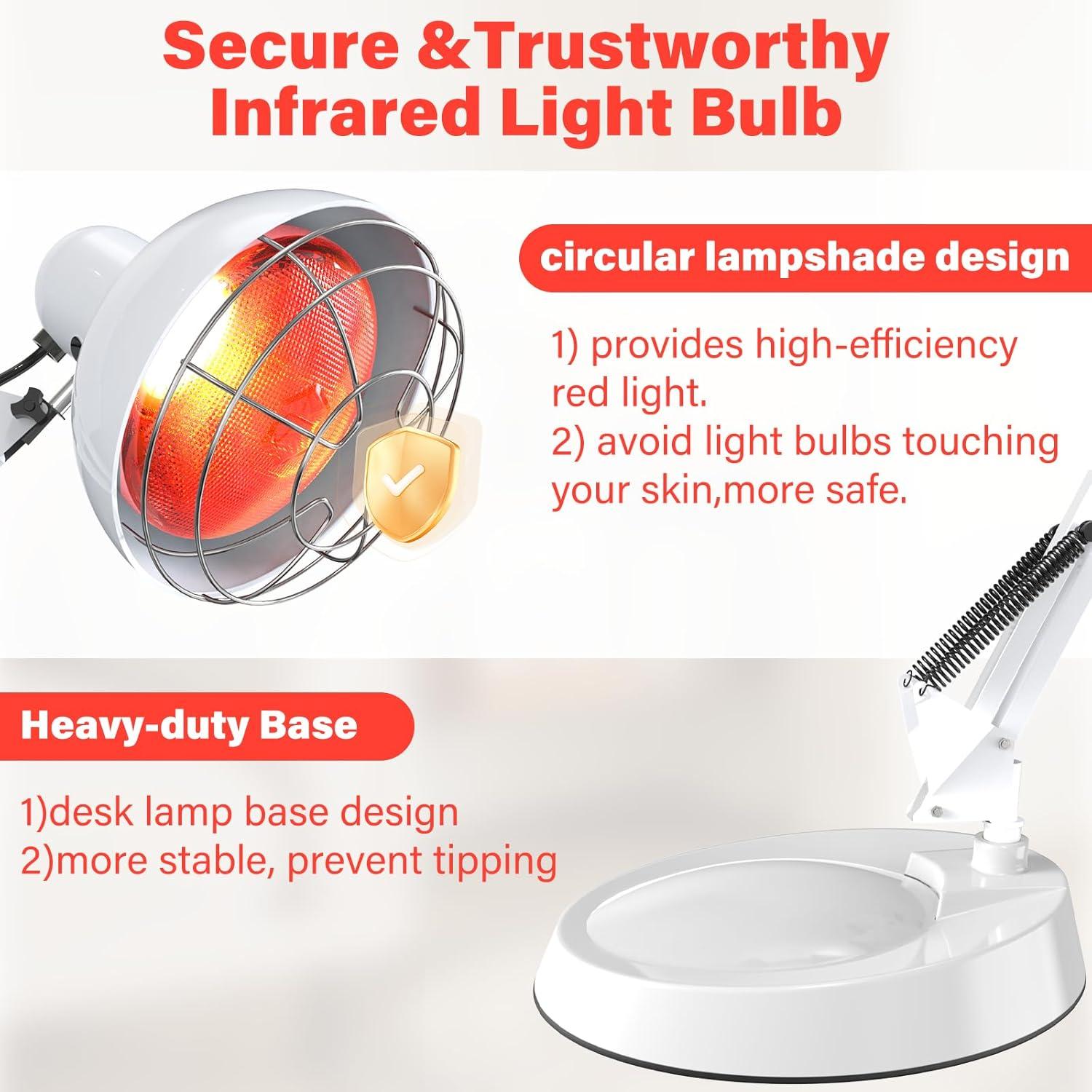 Lámpara Infrarroja Hoakya 660nm 850nm Terapia Calor