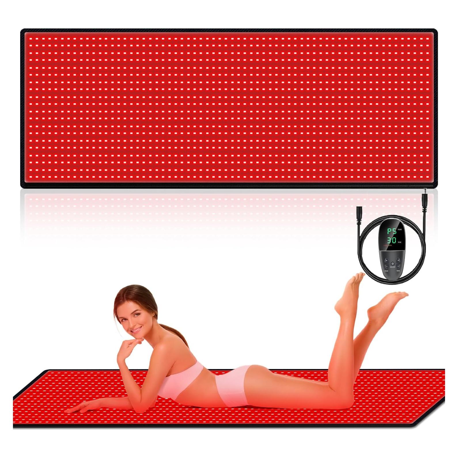 Almohadilla Terapia Luz Roja ADVARAYS 180x79 cm 1280 LEDs