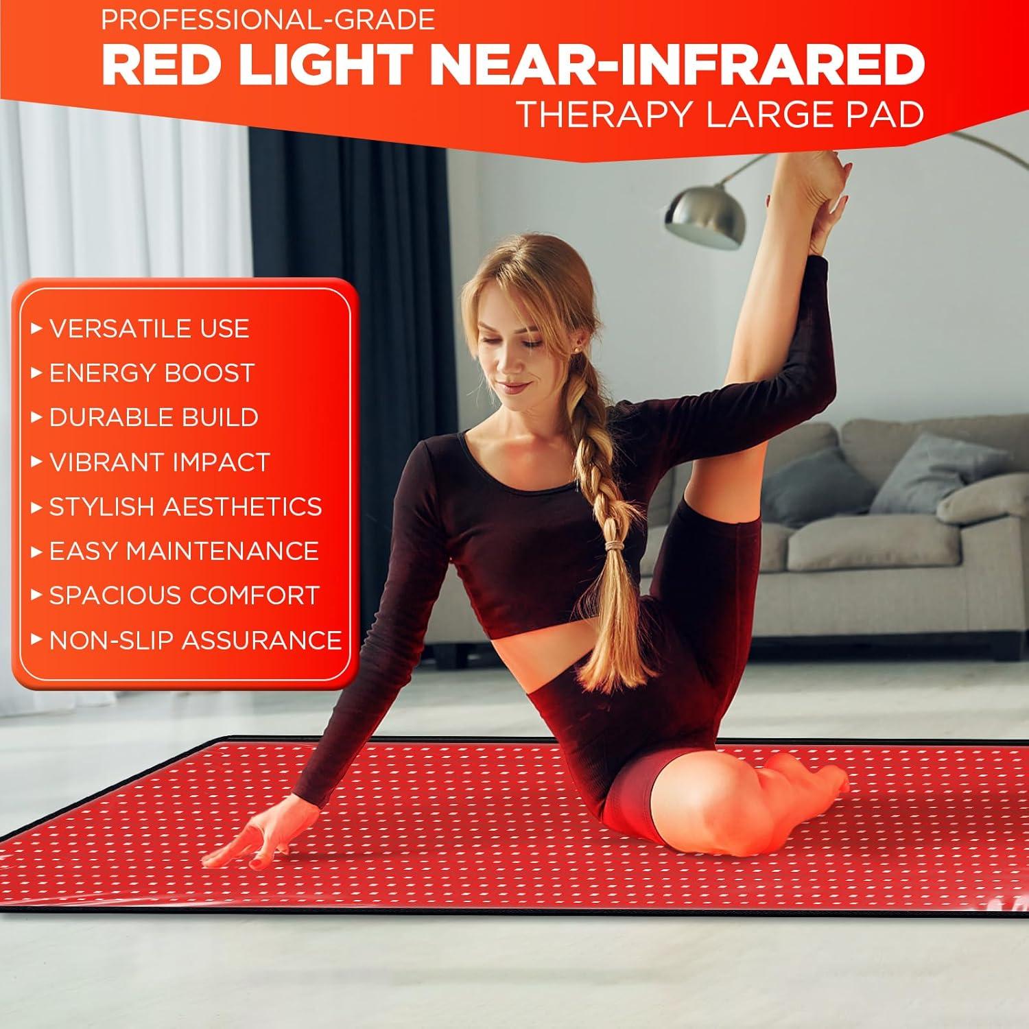 Almohadilla Terapia Luz Roja ADVARAYS 180x79 cm 1280 LEDs