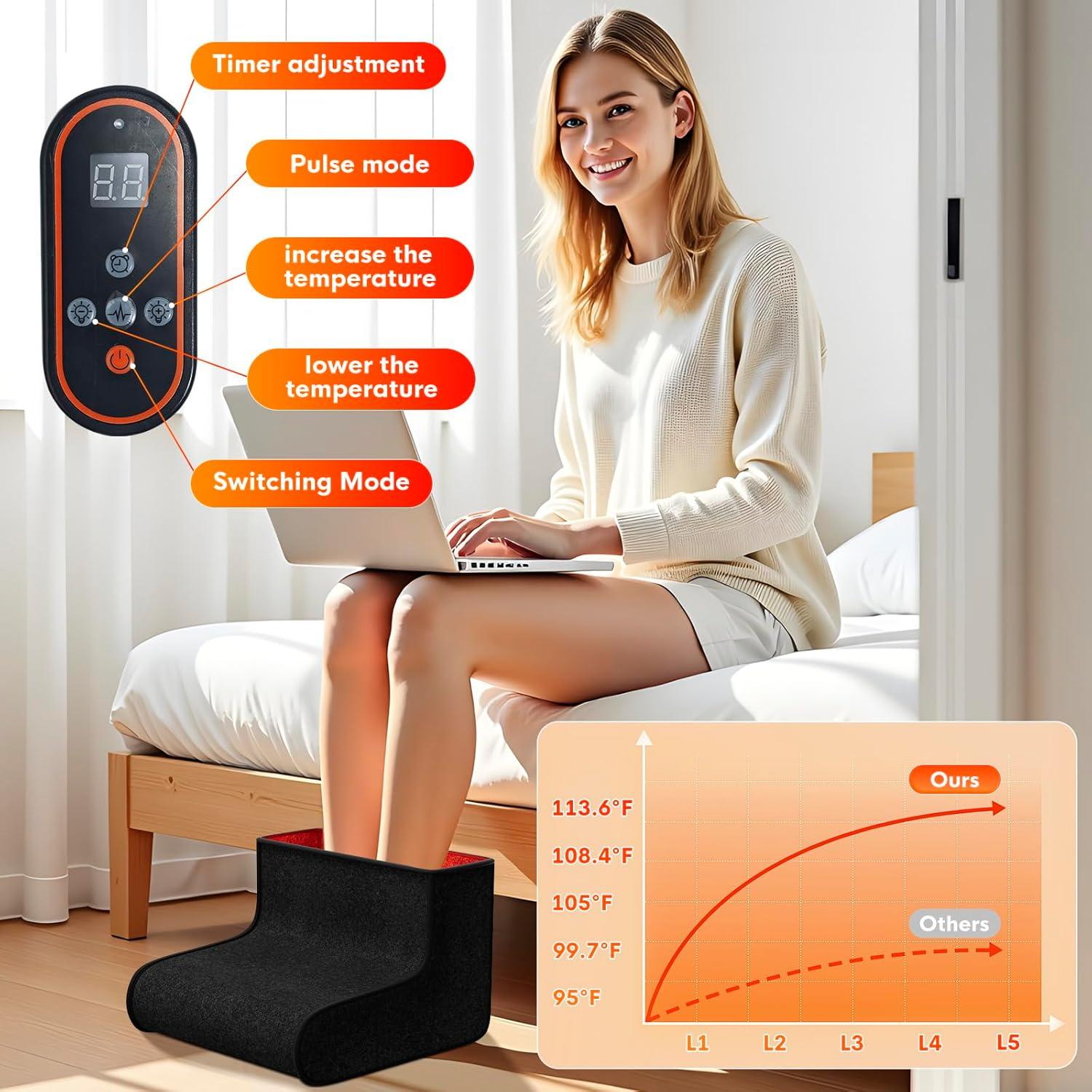 Terapia de Luz Roja EPOE para Pies Doble Longitud de Onda