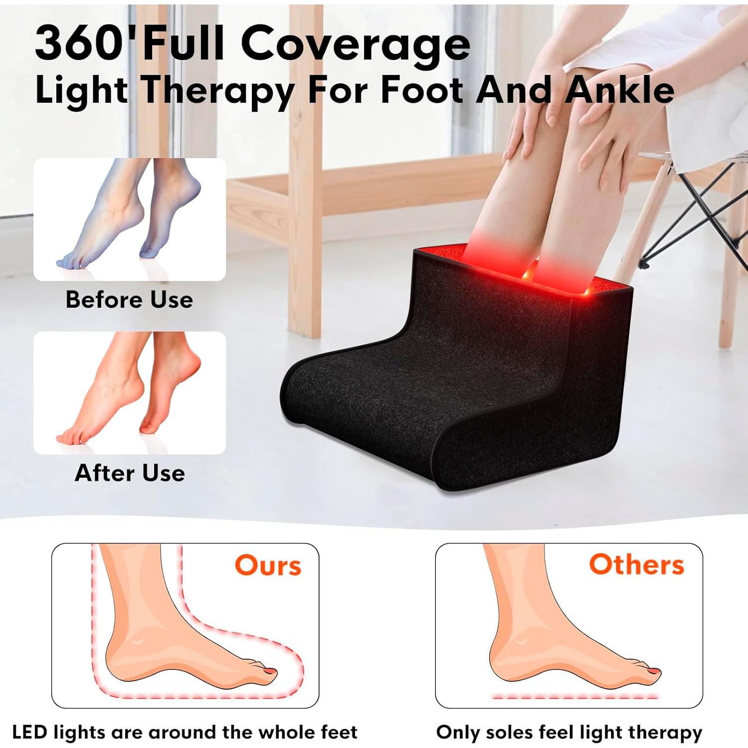 Terapia de Luz Roja EPOE para Pies Doble Longitud de Onda