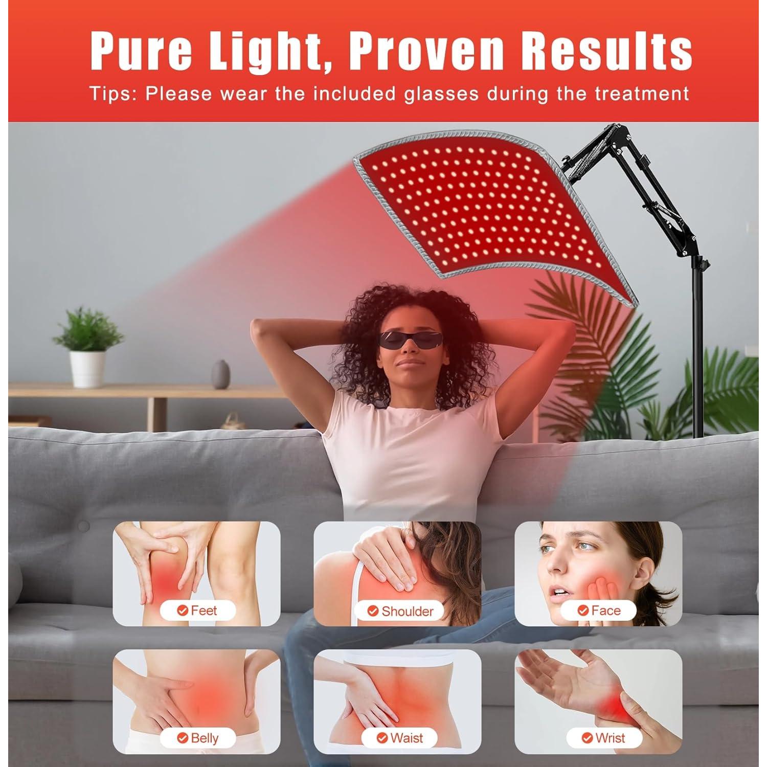 Terapia de Luz Roja Oiameen SR-36W 3 en 1 para Cuerpo