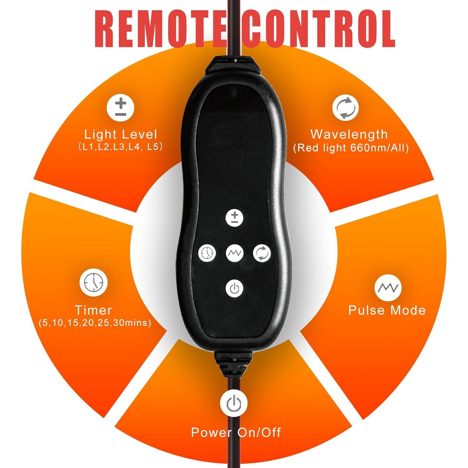 Terapia de Luz Roja Oiameen SR-36W 3 en 1 para Cuerpo